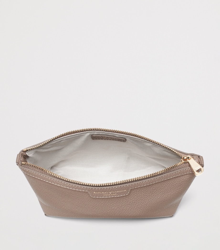 Aspinal Of London Leather Hudson Cosmetics Bag Moleskin Image 4