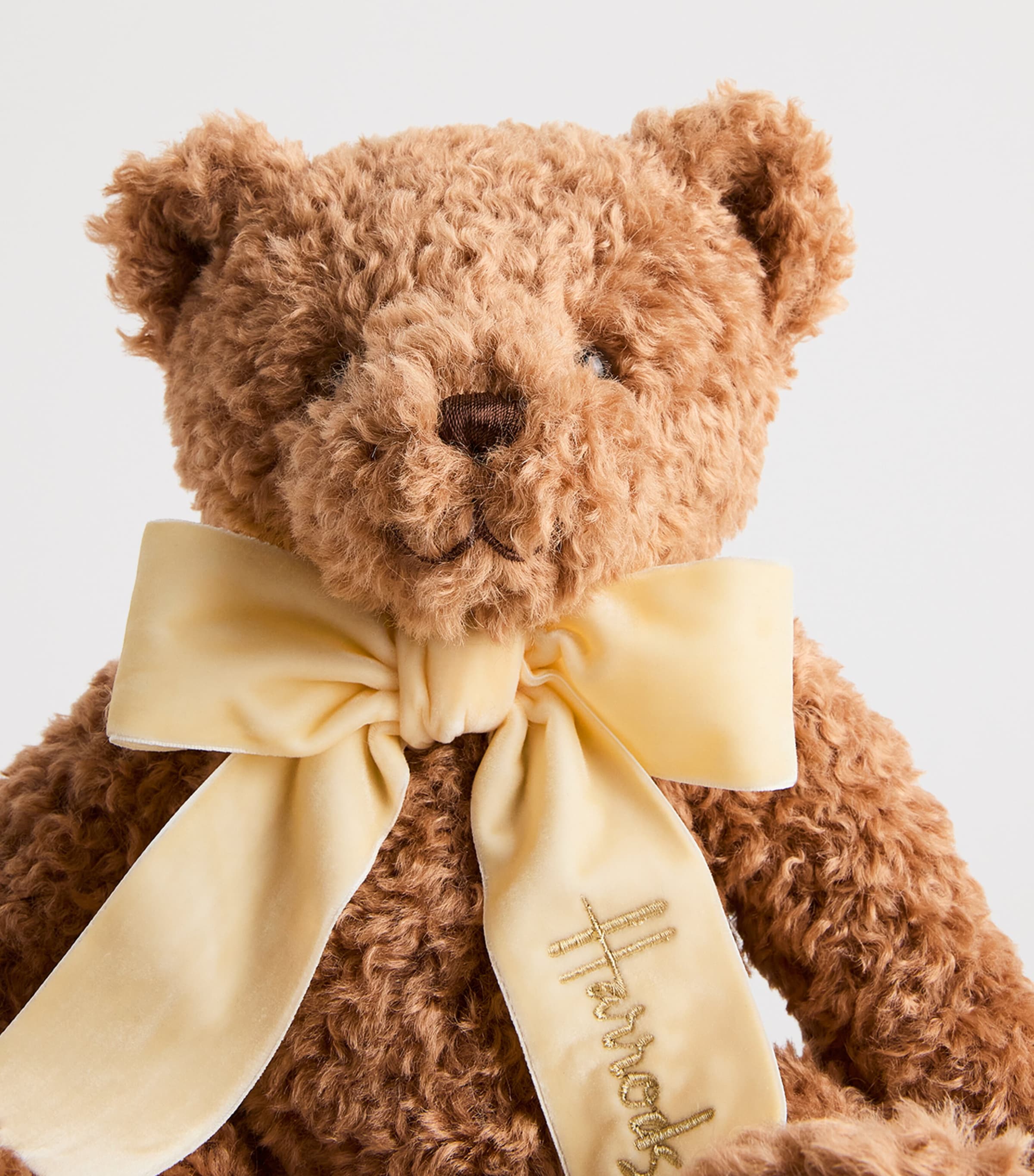 Harrods Curly Henry Bear (24cm) Honey Image 3