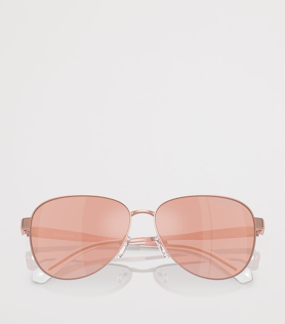 Michael Kors Biarritz Pilot Sunglasses Pink Image 5