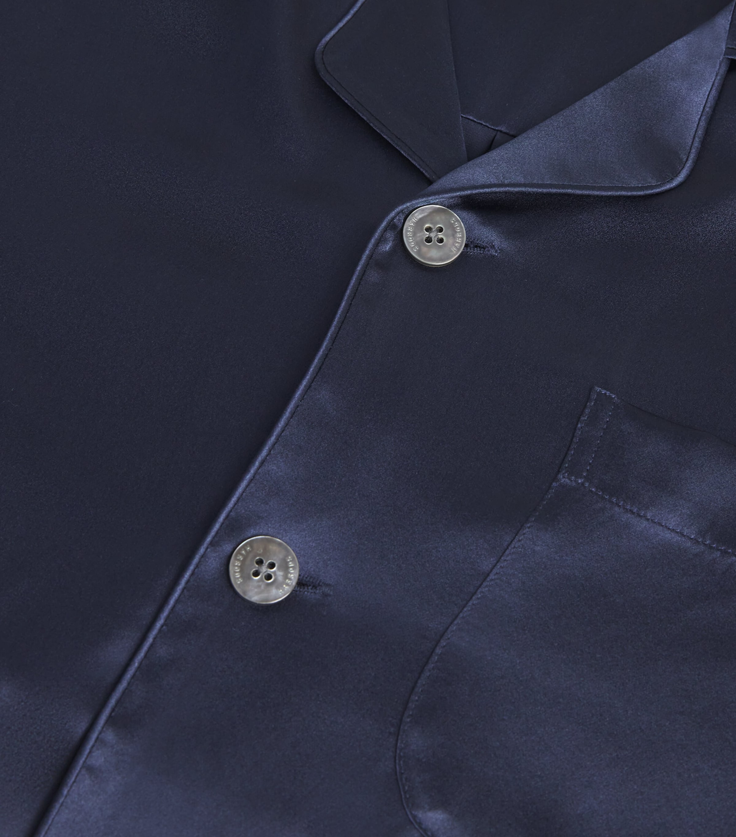 Silk Pyjama Set NAVY Image 5