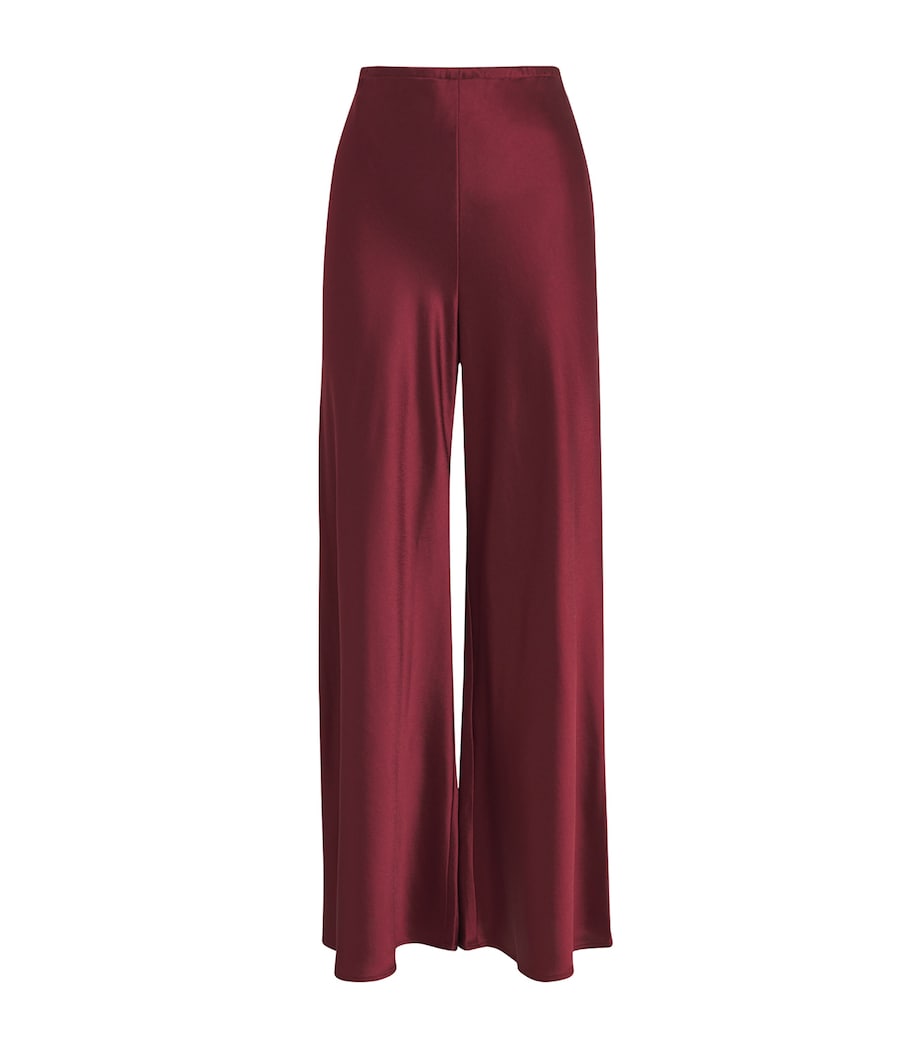 Satin Barb Bias Trousers BORDEAUX Image 1