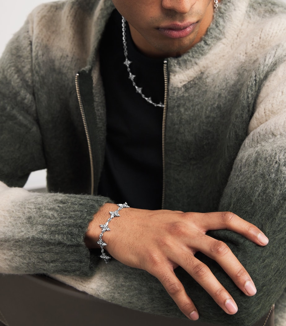 Sterling Silver Crest Bracelet SILVER Image 2