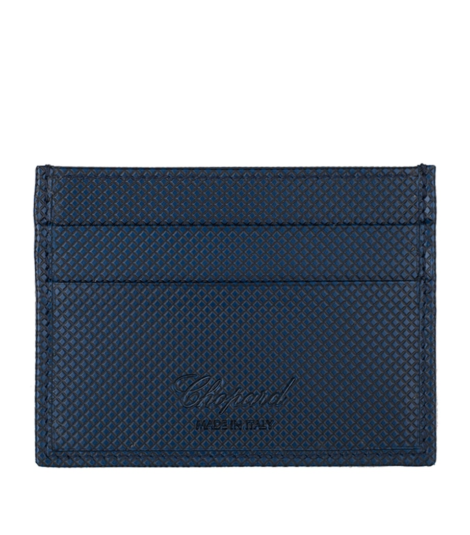 Small Leather Il Classico Card Holder BLUE Image 1