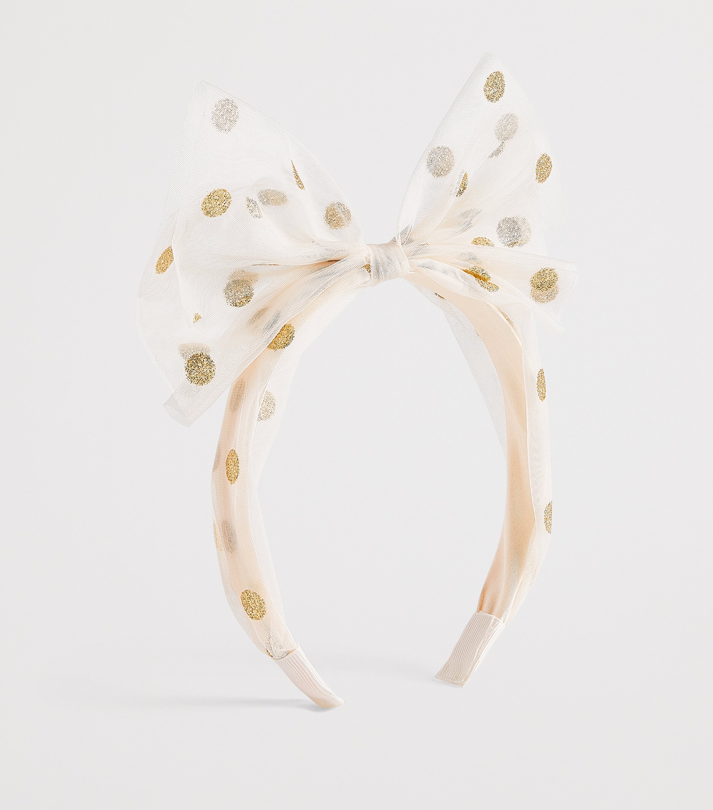 Rockahula Tulle Glitter Spotty Headband Gold Image 2