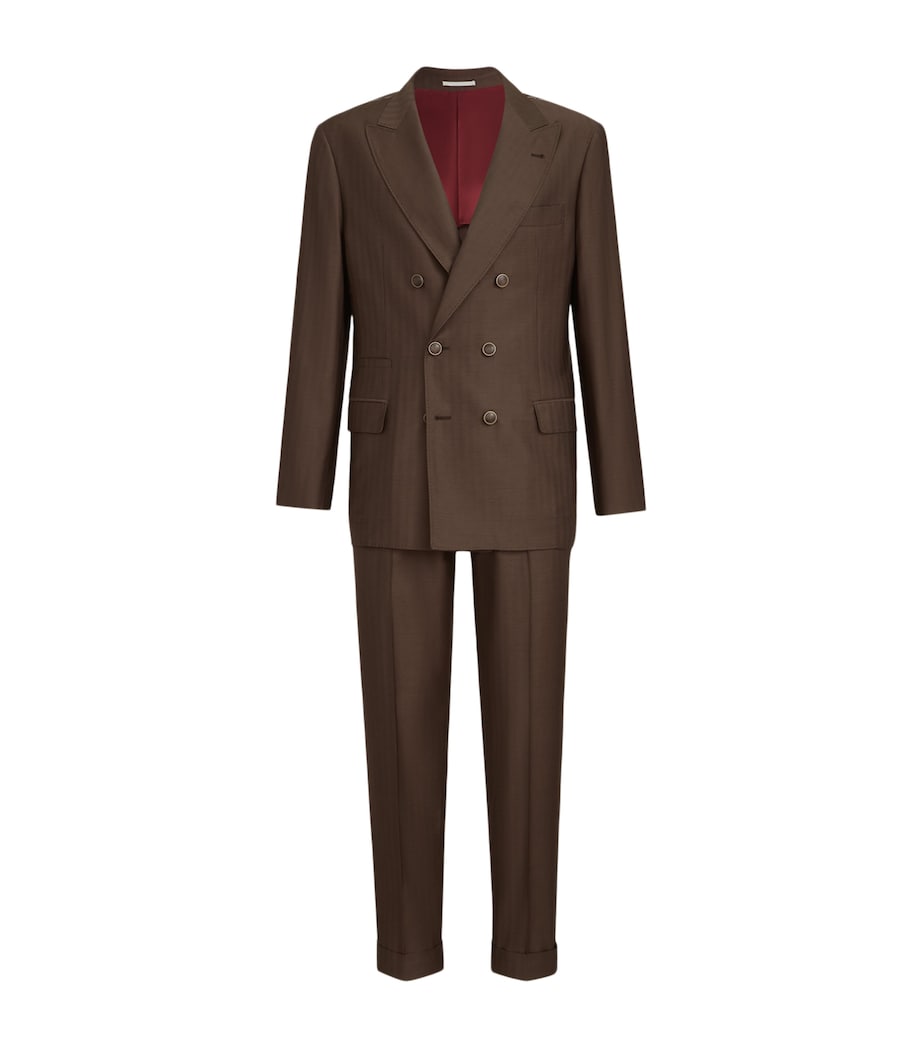 Brunello Cucinelli Mens Virgin Wool-Cashmere Leisure Two-Piece Suit Image 1