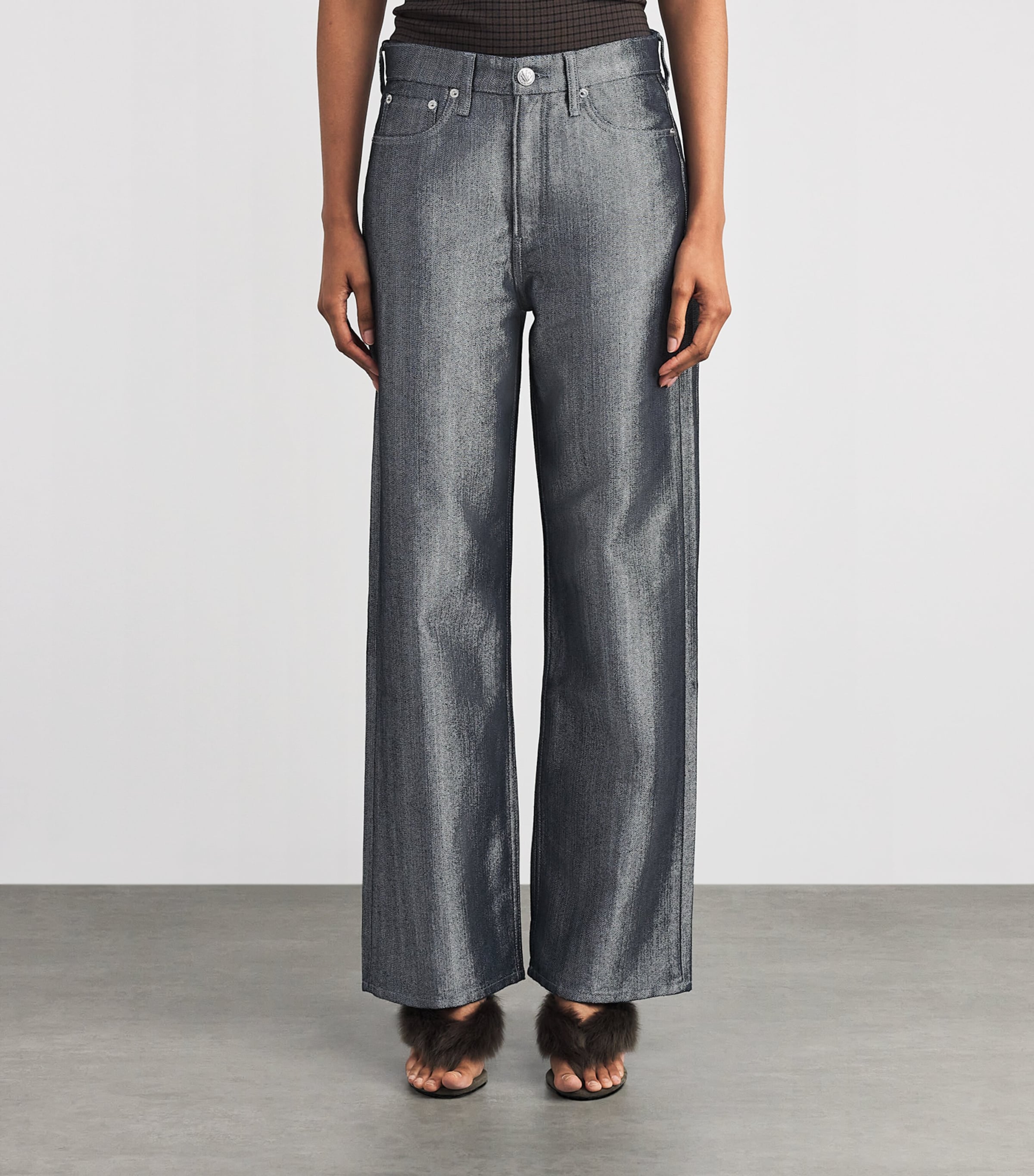 Logan Mid-Rise Wide-Leg Jeans INDGOLUREX Image 3