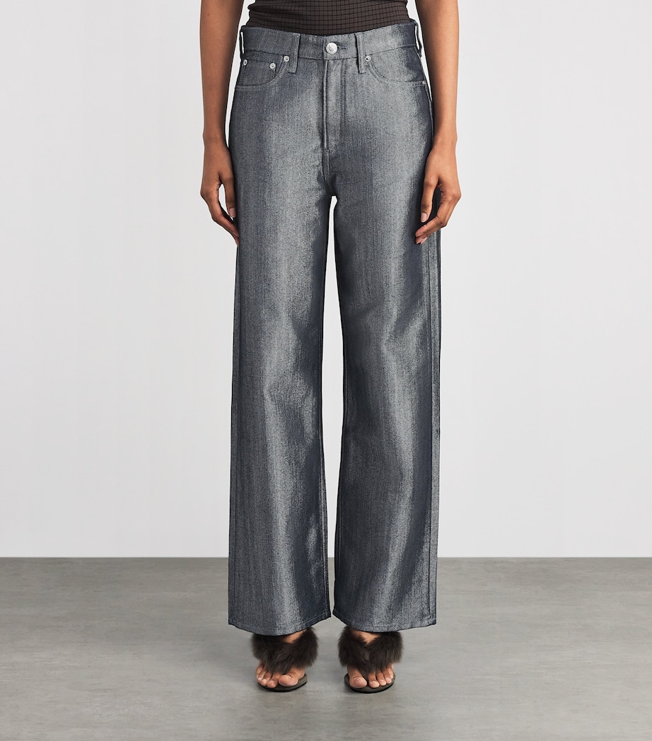 Logan Mid-Rise Wide-Leg Jeans INDGOLUREX Image 3