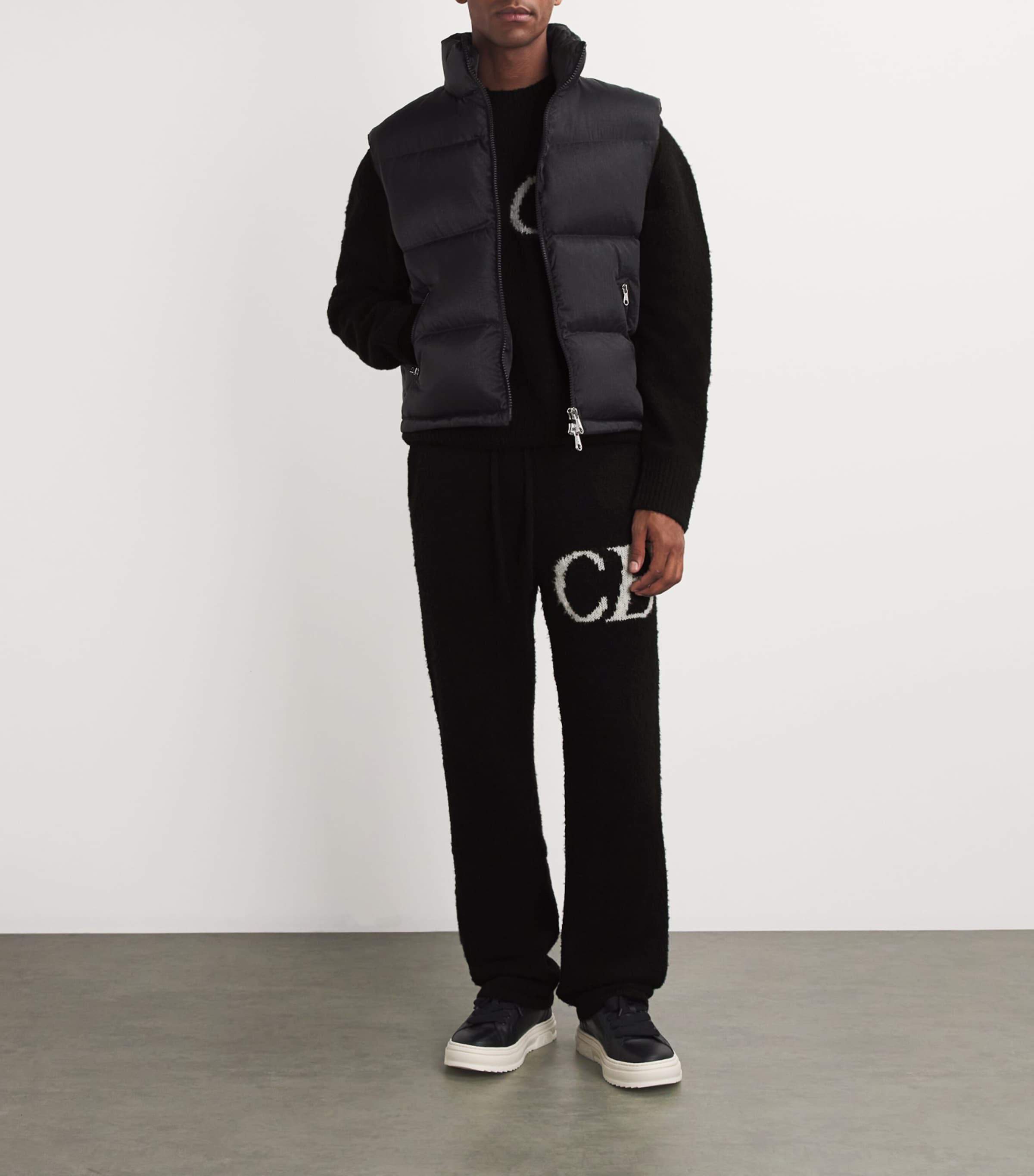 Wool-Blend Logo Sweatpants BLACK 000 Image 2