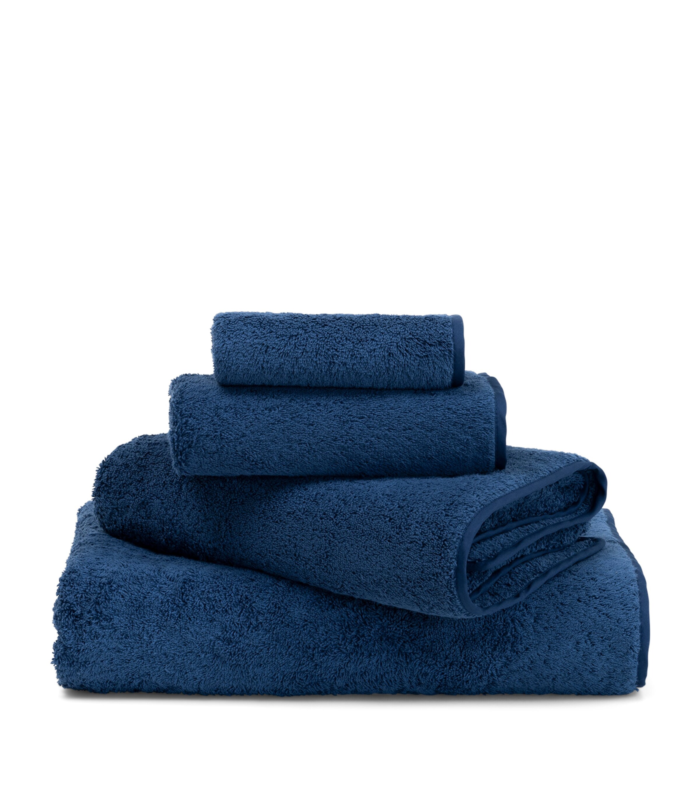 Frette Cotton Unito Bath Towel (60cm x 110cm) Indigo Blue Image 4