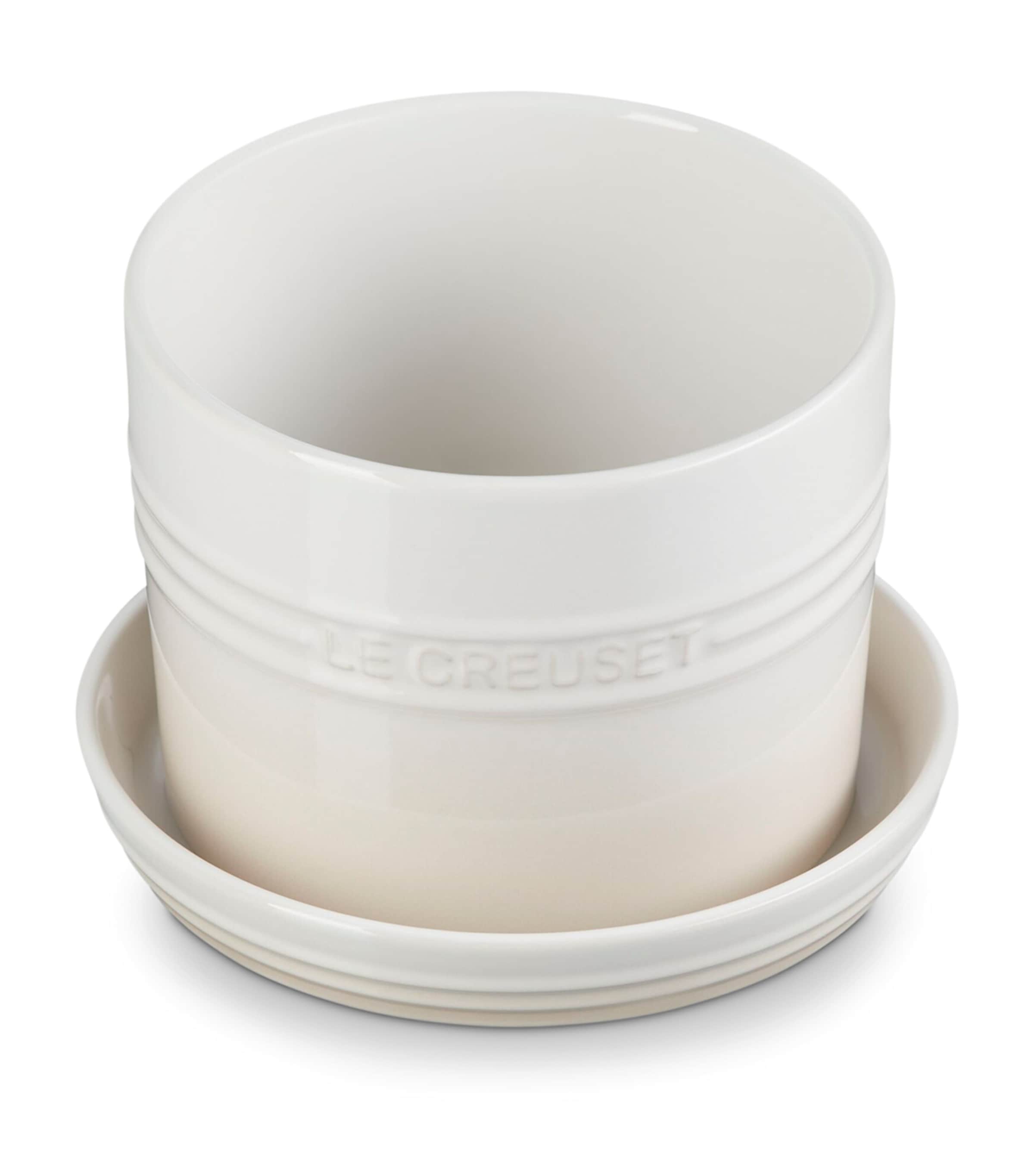 Le Creuset Stoneware Herb Planter (15cm) Meringue Image 2