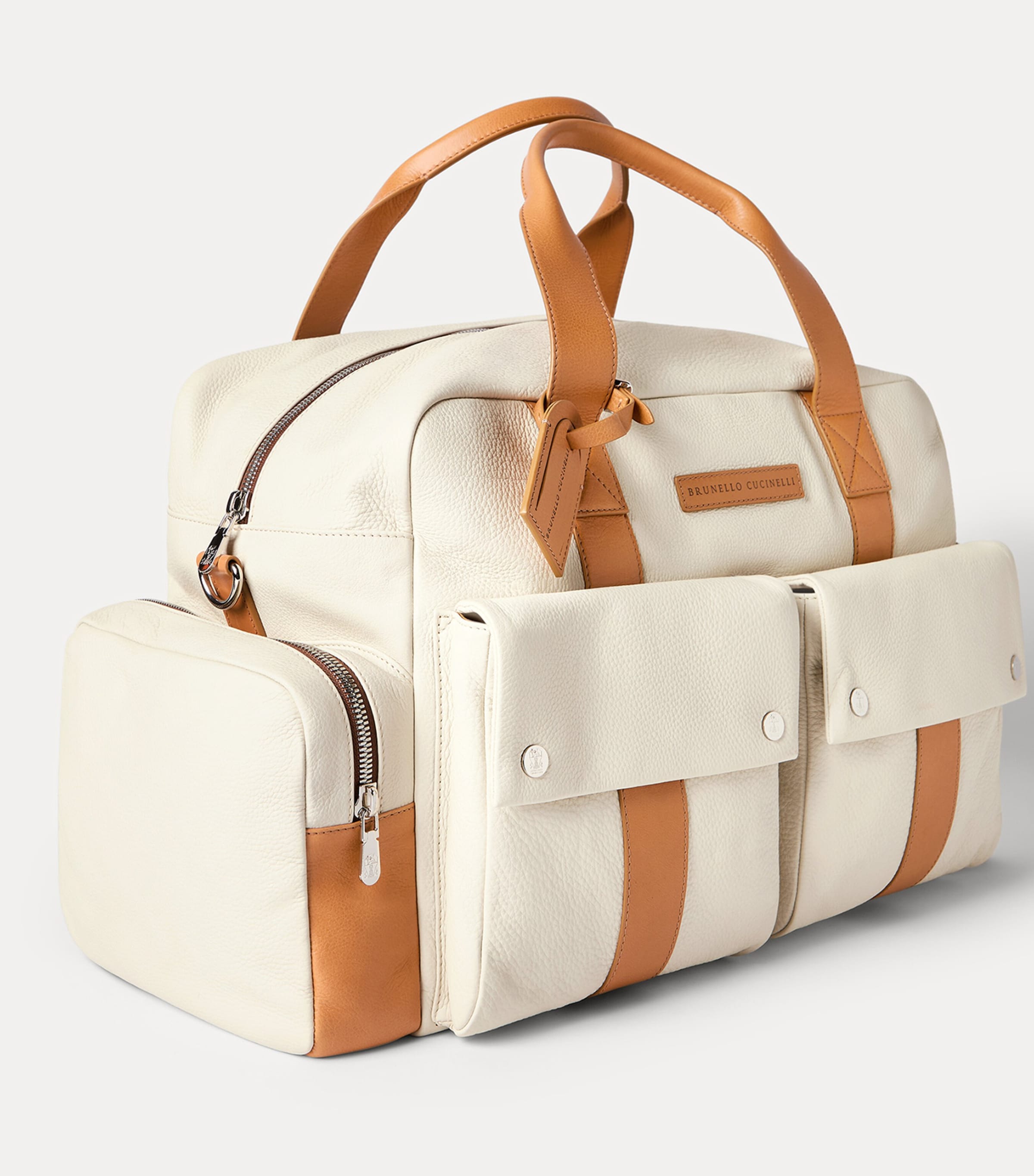 Brunello Cucinelli Grained Calfskin Leisure Bag Image 3