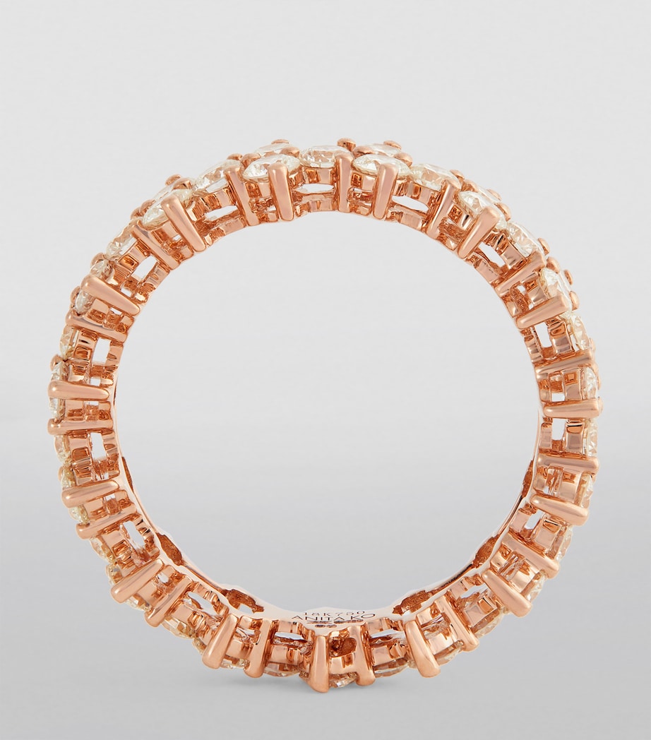 Anita Ko Rose Gold and Diamond Triangle Eternity Ring Rose Gold Image 2