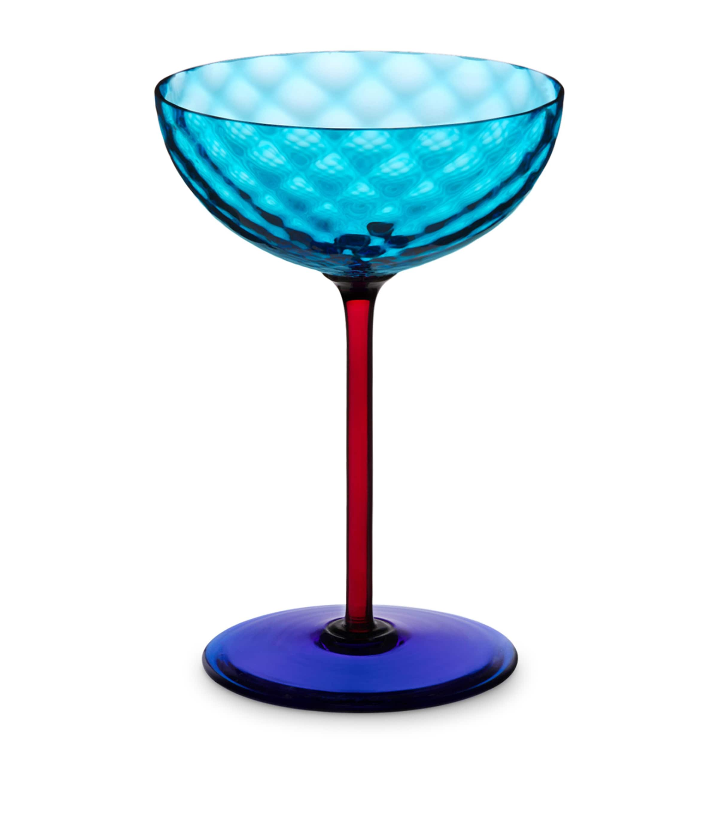 Dolce & Gabbana Blue Carretto Champagne Glass