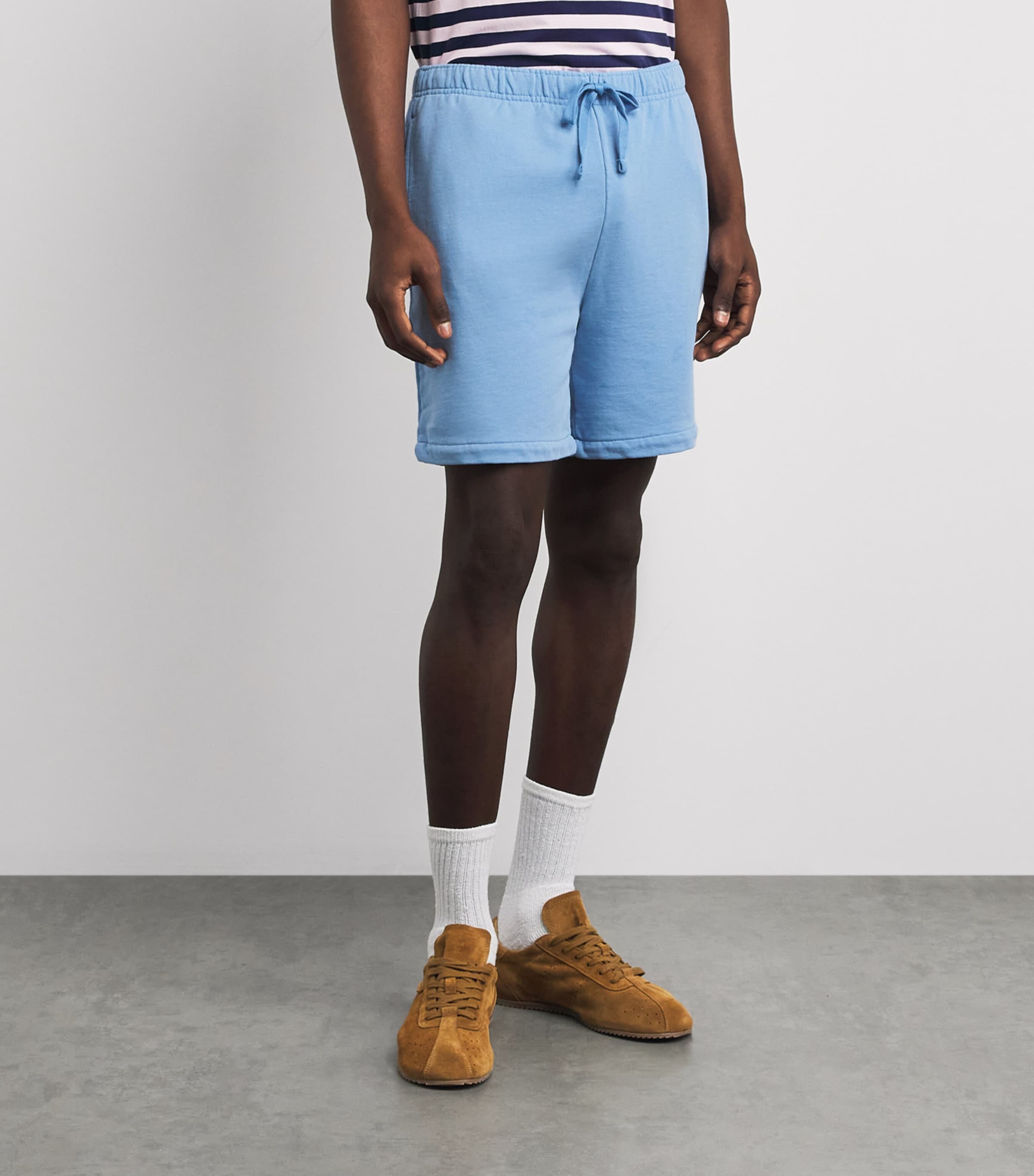 Polo Ralph Lauren Mens Cotton Terry Shorts Bristol Blue Image 4