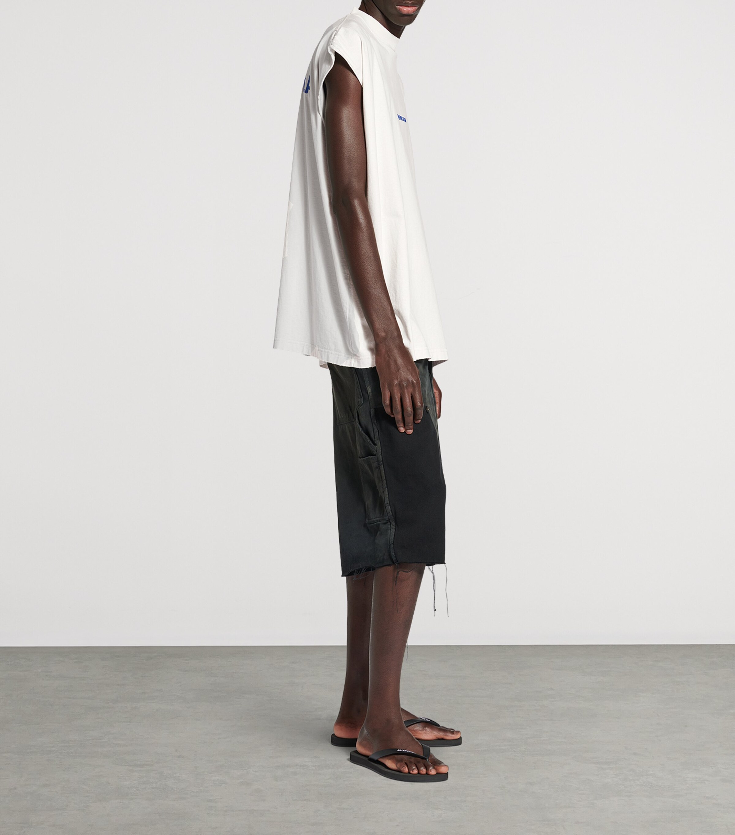 Balenciaga Gold Sleeveless T-Shirt | Harrods US