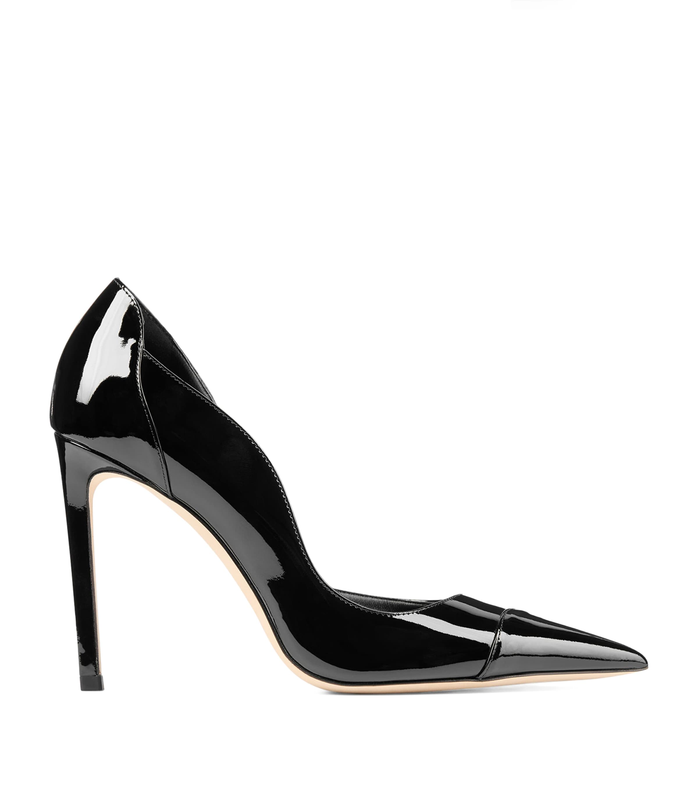 Jimmy Choo Brigitte 100 Patent Leather Pumps In Black