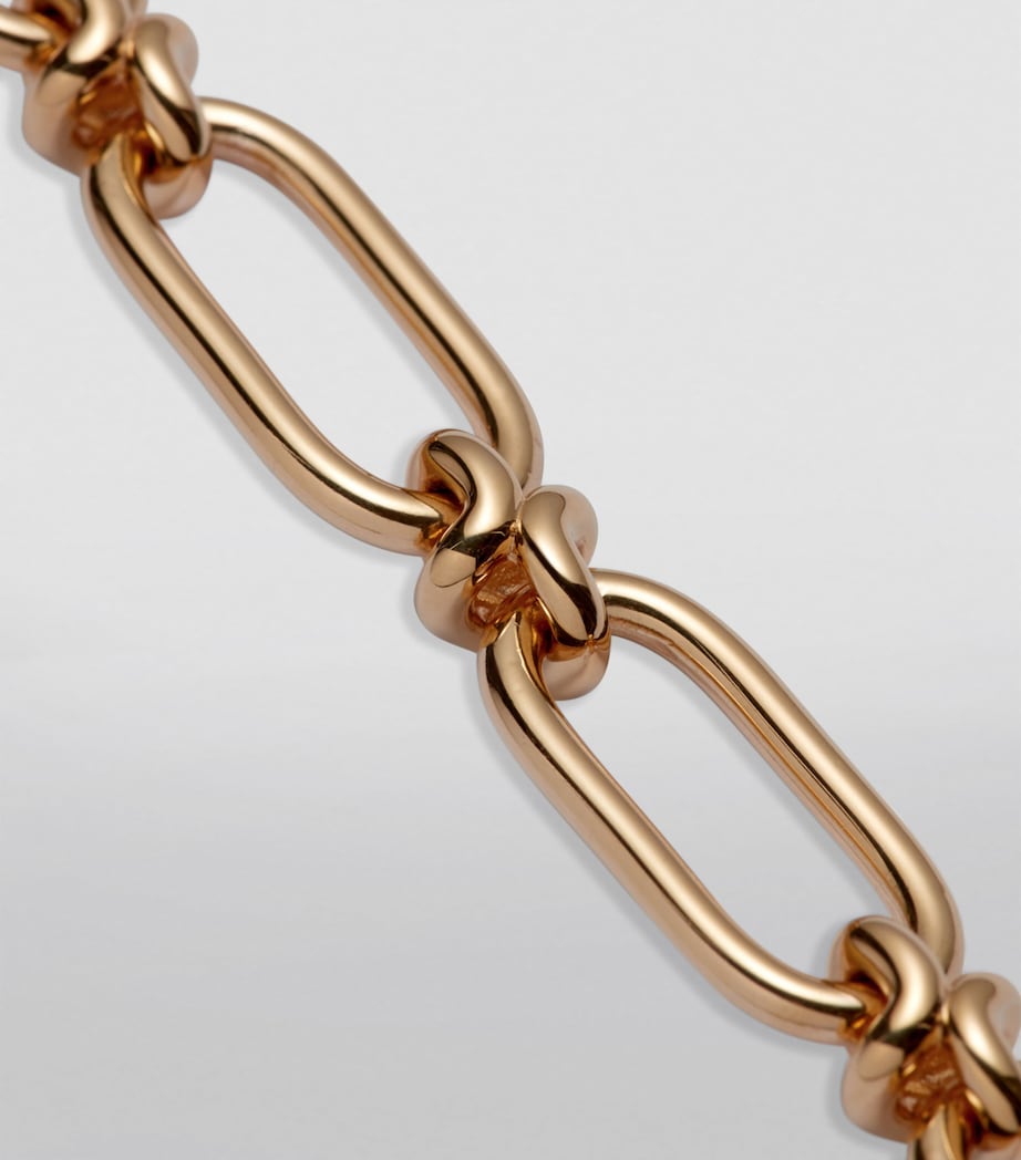 Yellow Gold Knuckle Heavy Link Chain Necklace YELLOW GOLD Image 4