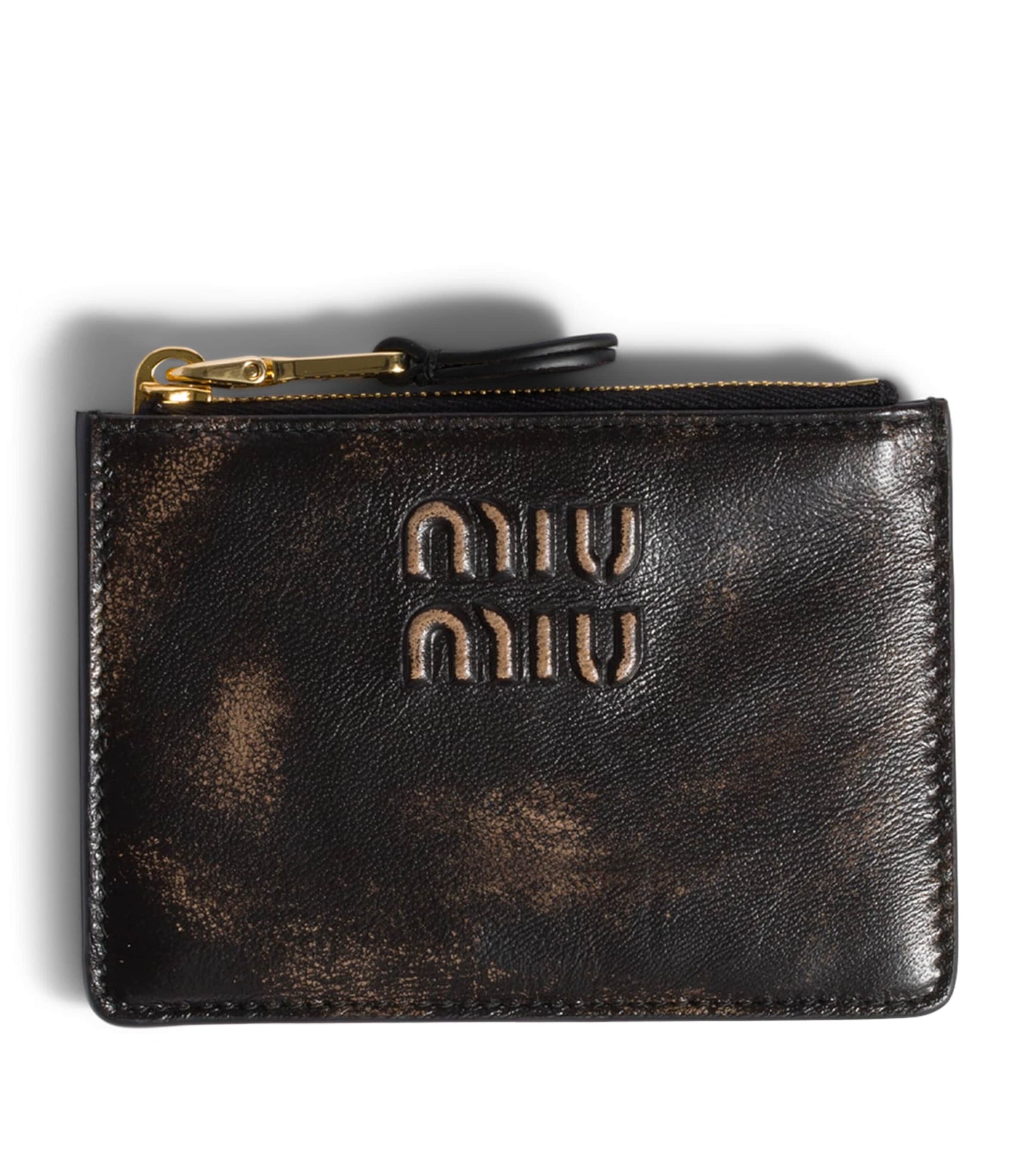 Nappa Leather Zipped Card Holder F0201 Image 1