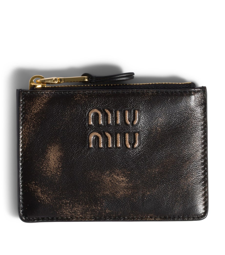 Nappa Leather Zipped Card Holder F0201 Image 1