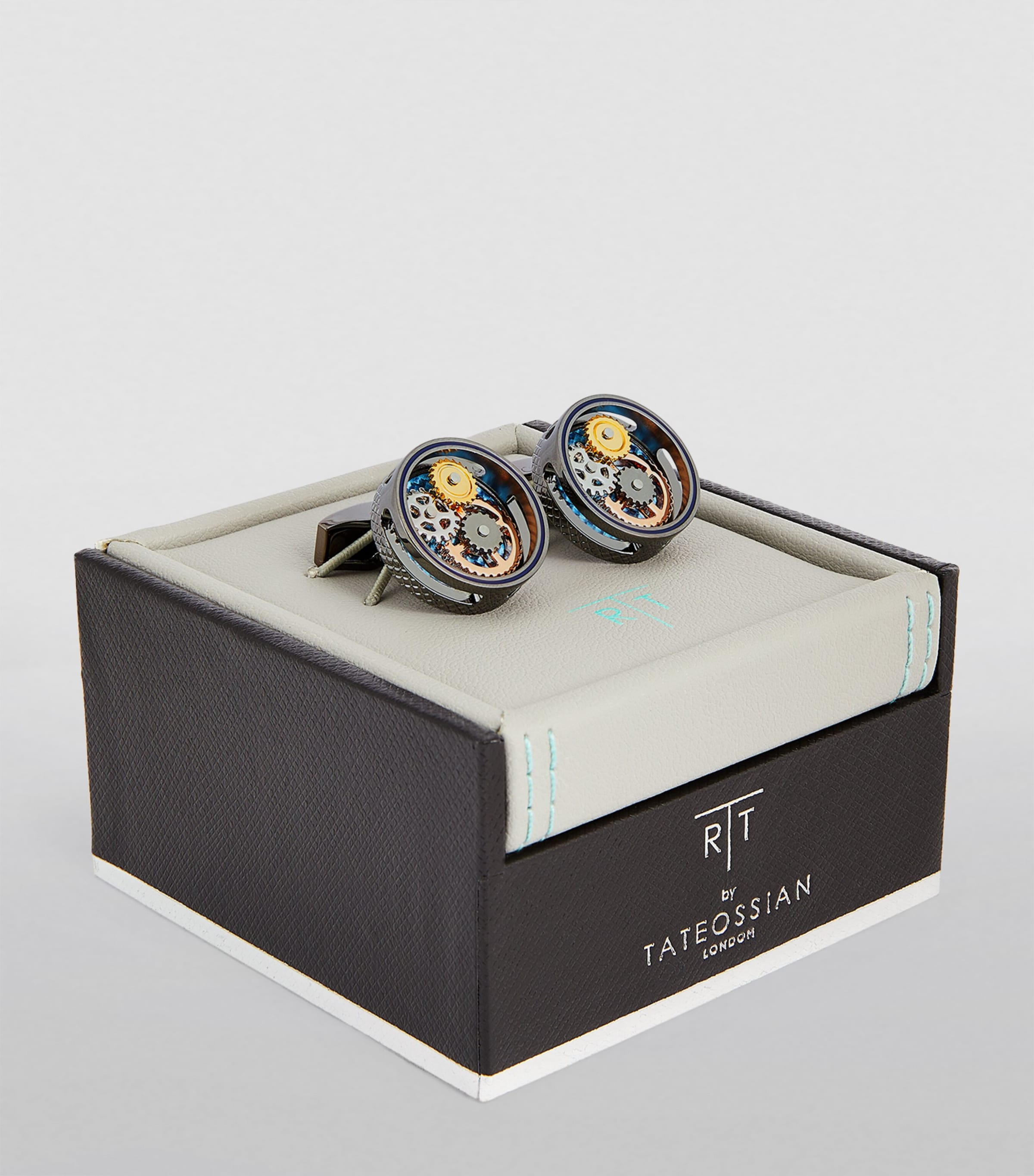 Circle Gear Cufflinks GUNMETAL Image 2