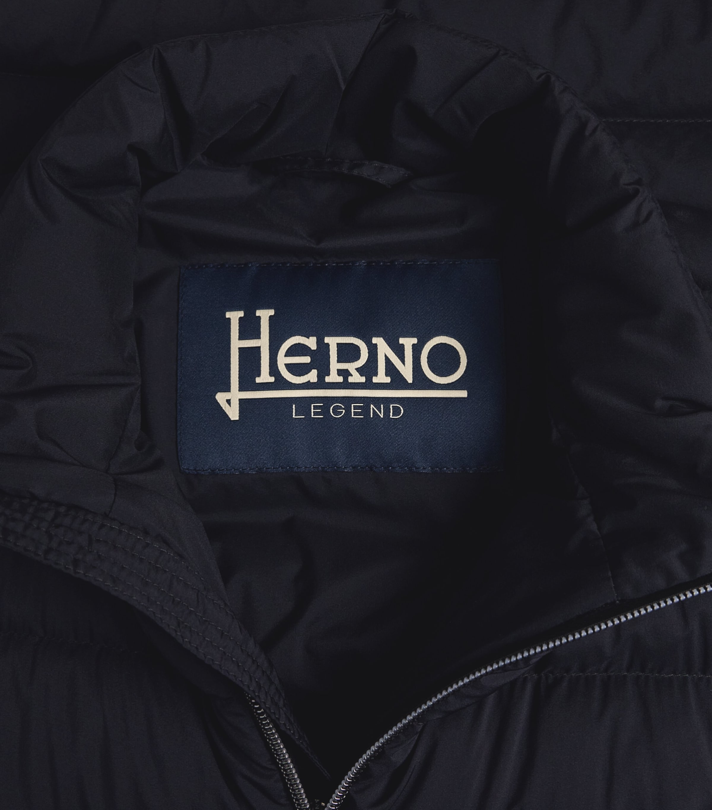 Herno Mens Down Quilted Gilet Black Image 6