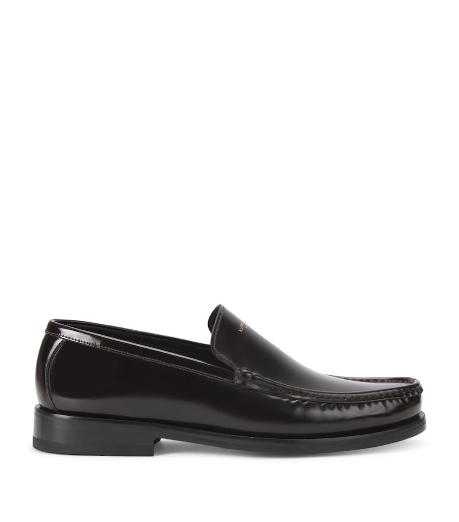 Leather Denman Loafers WINE Image 1