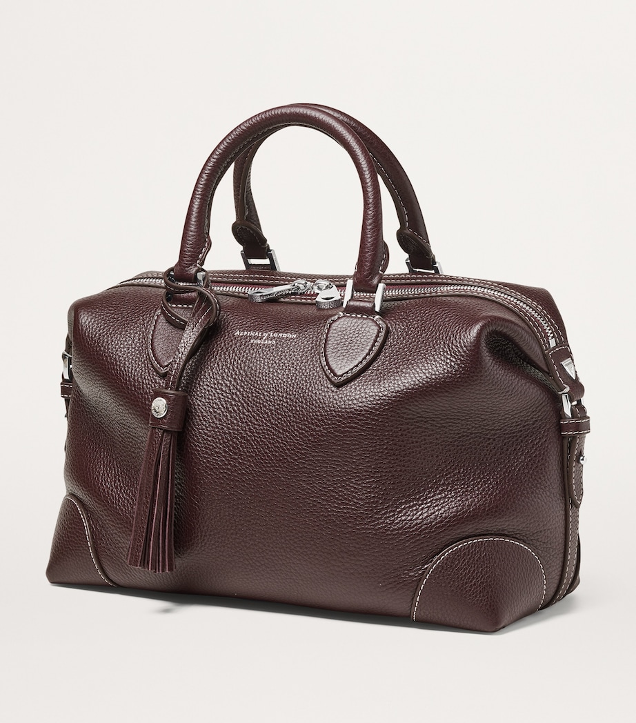 Leather Hudson Bowling Bag WINE Image 3
