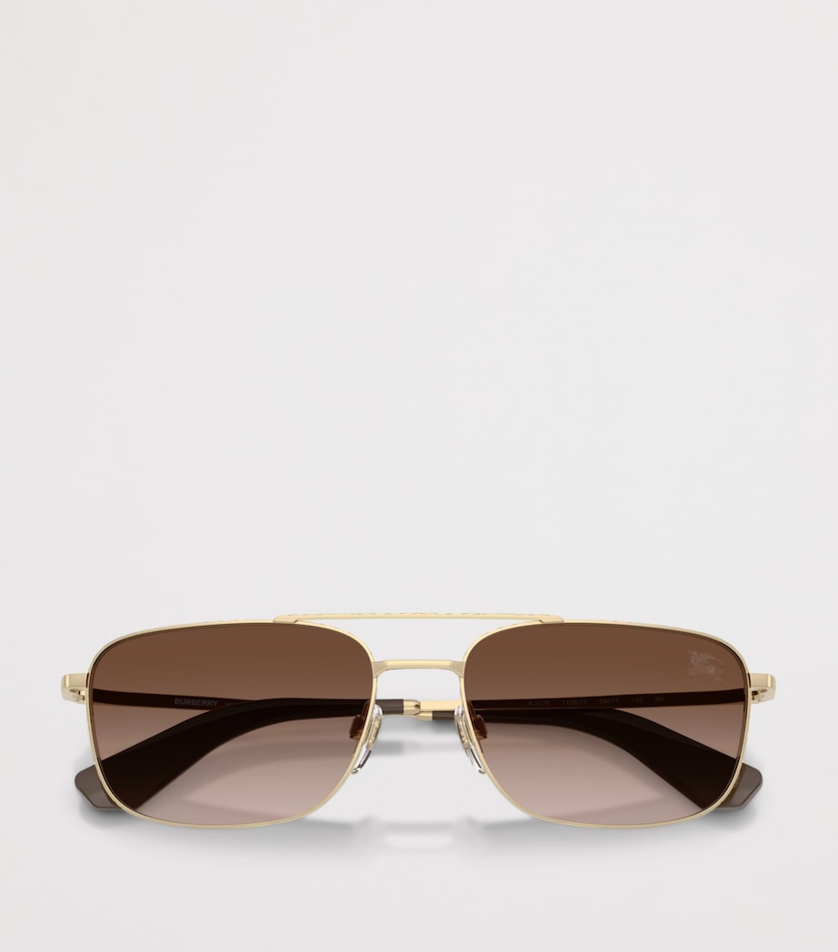 Burberry Metal BE3170 Pilot Sunglasses Gold Image 5