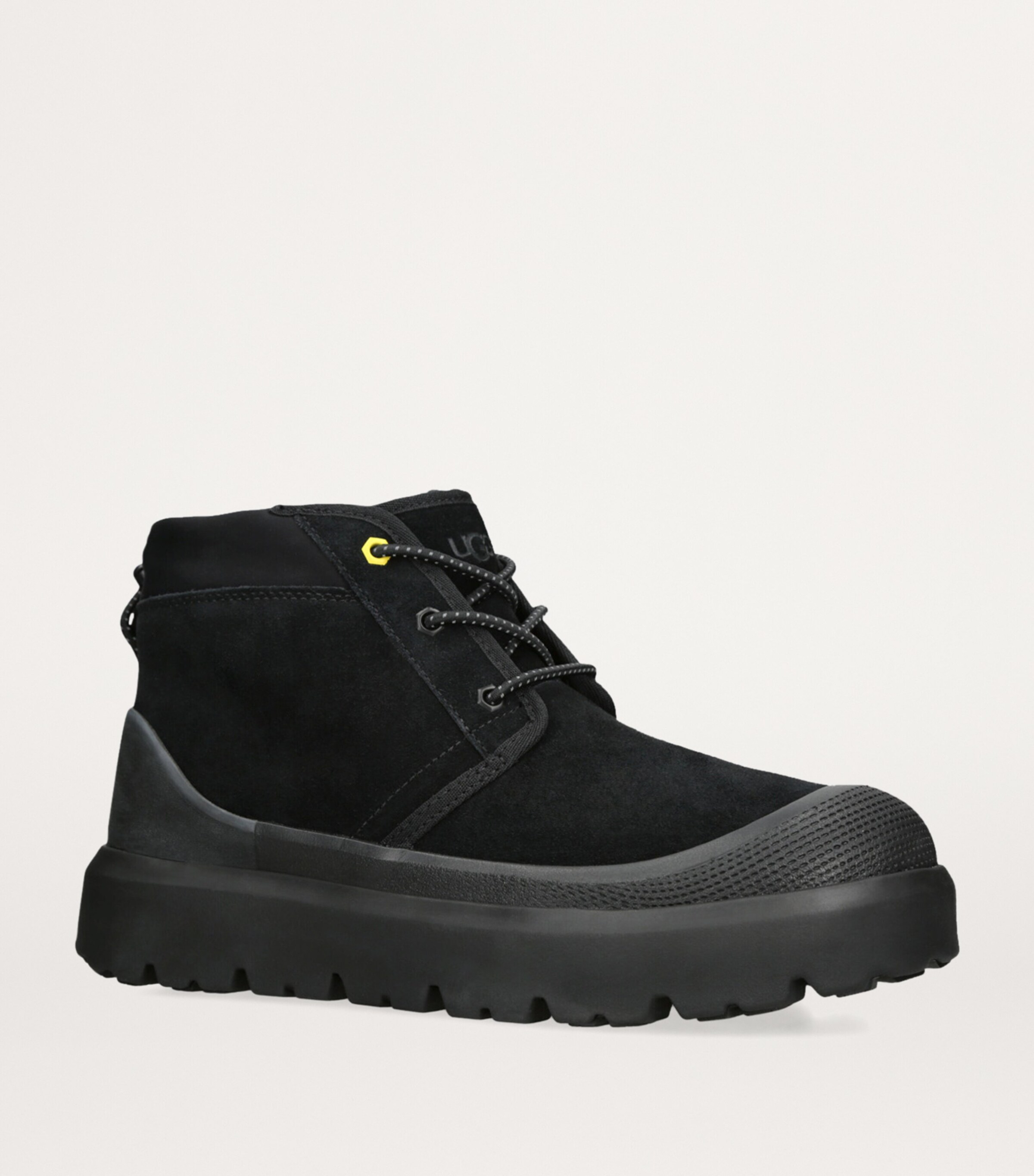 UGG Suede Neumel Lace-Up Boots Black Image 4