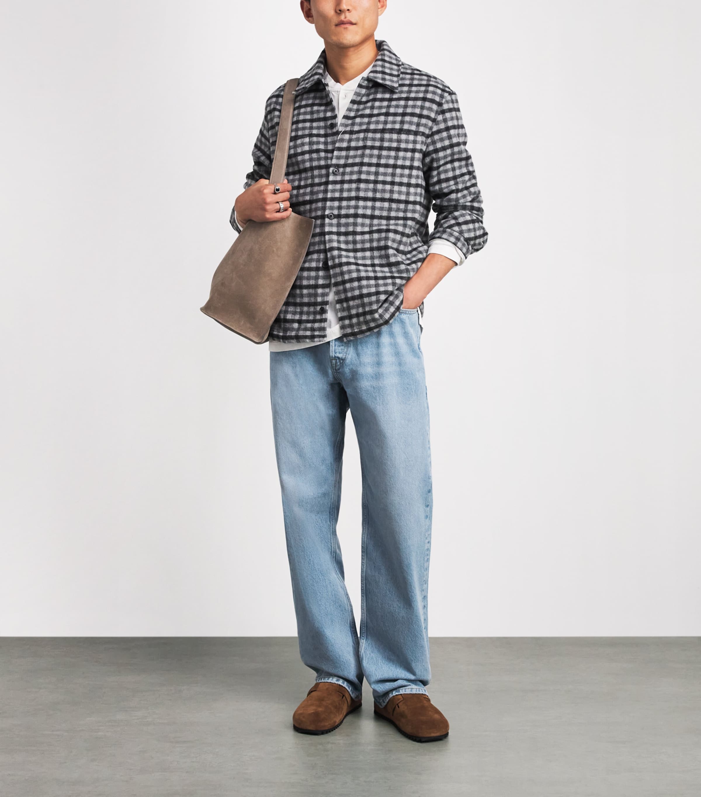 Samsøe Samsøe Mens Eddie Straight Jeans Vintage Legacy Image 2