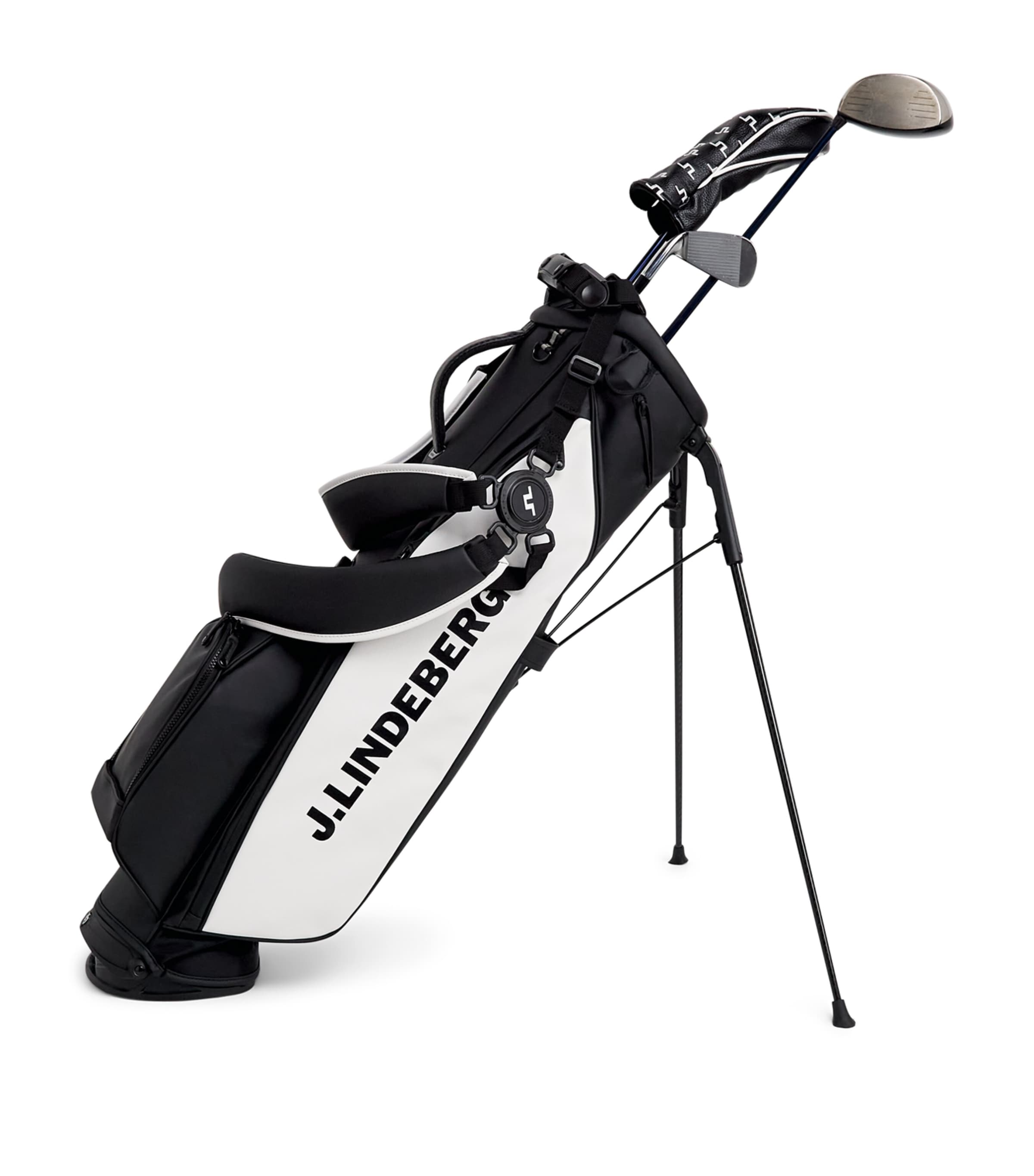 J Lindeberg Mens Sunday Stand Golf Bag Black Image 1