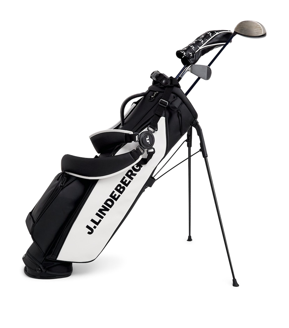 J Lindeberg Mens Sunday Stand Golf Bag Black Image 1