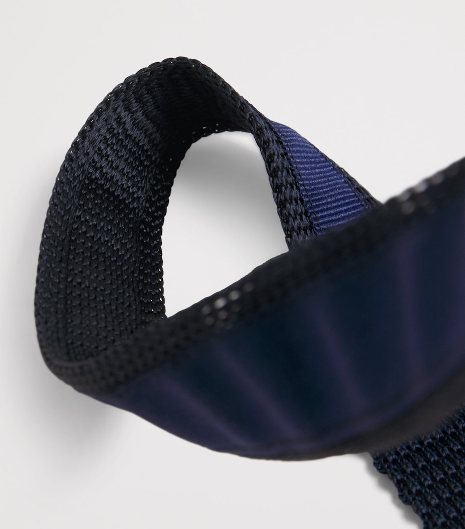 Wool Woven Tie 001 NAVY BLUE Image 3