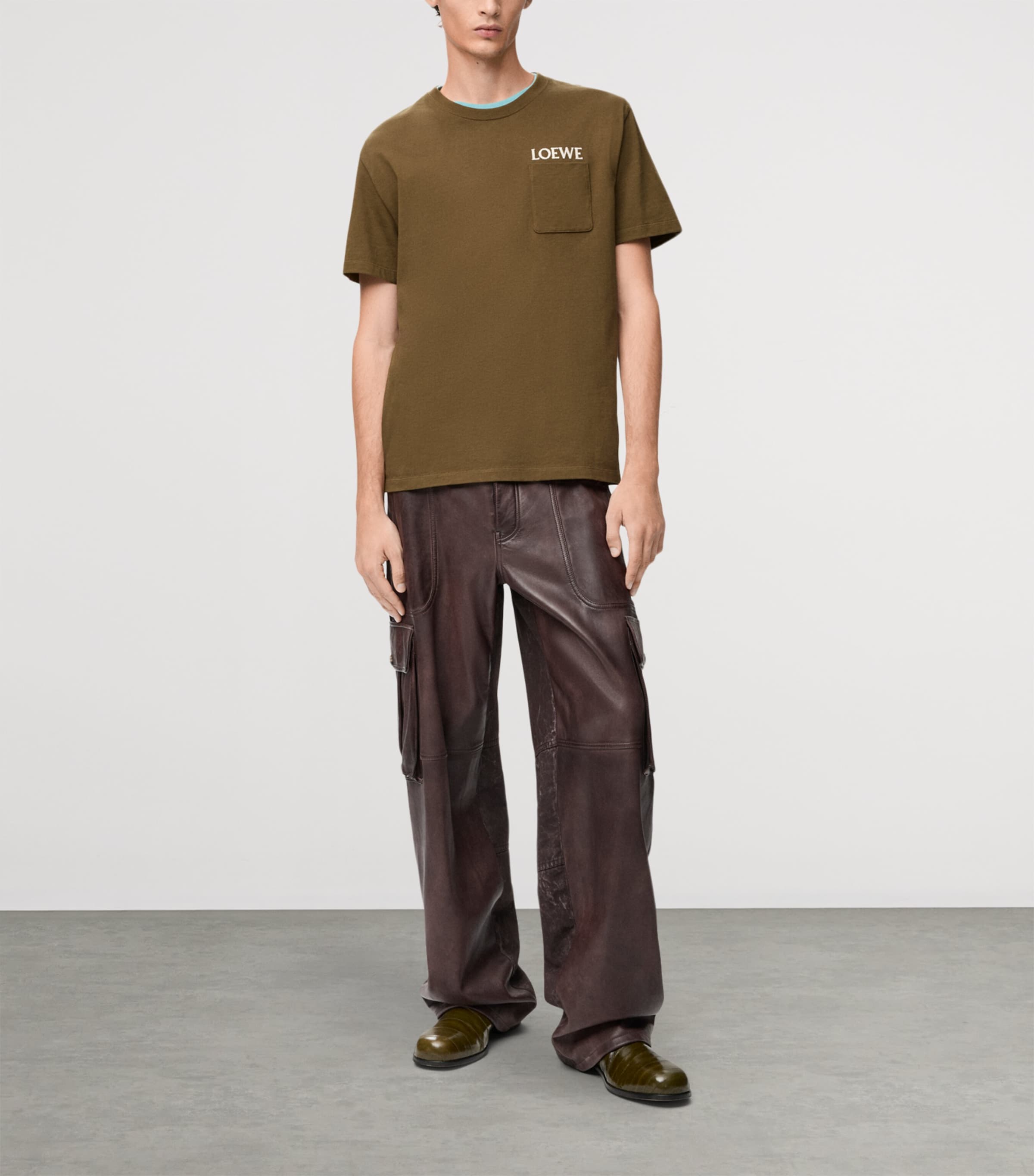Relaxed Embroidered T-Shirt KHAKI GREEN Image 2