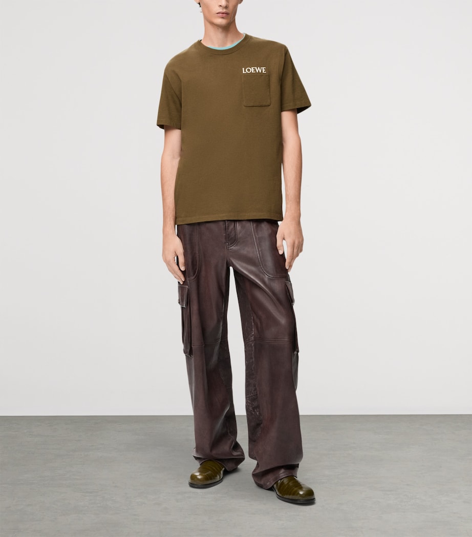 Relaxed Embroidered T-Shirt KHAKI GREEN Image 2