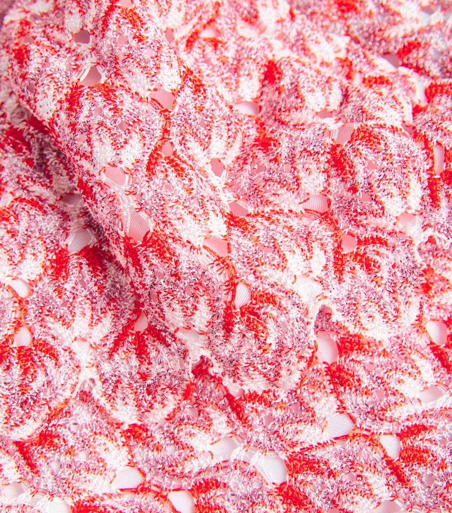 Crochet Side-Tie Bikini S416Y RED Image 4