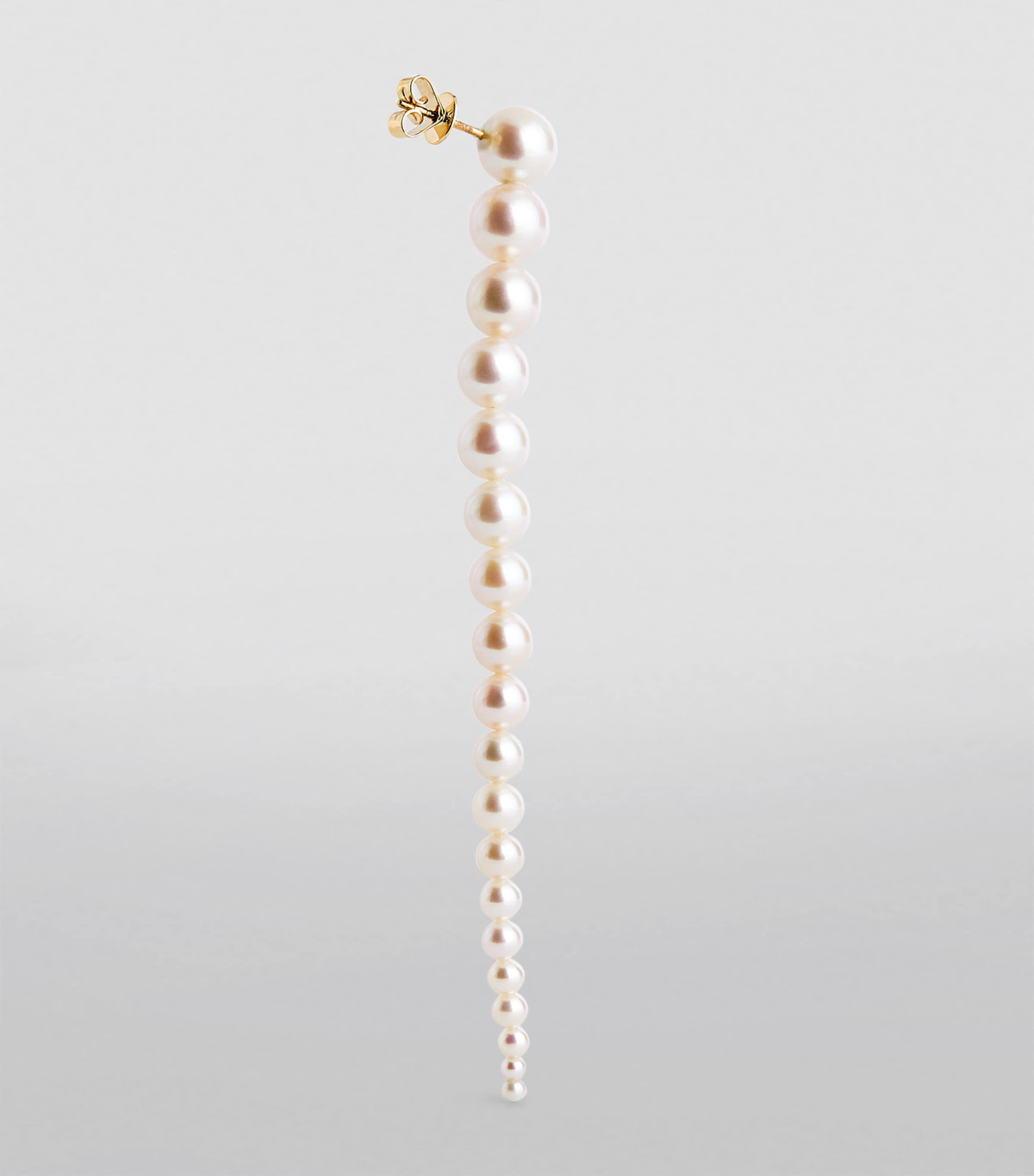 Yellow Gold and Pearl Ensemble Drop Earrings YELLOW GOLD Image 3