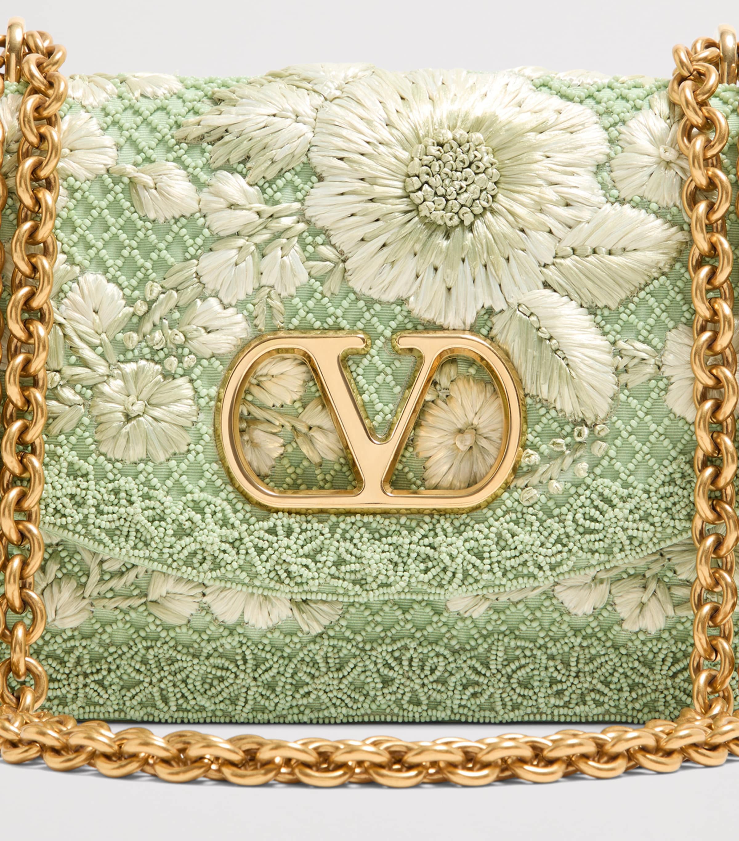 Valentino Garavani Beaded Vain Shoulder Bag Image 6