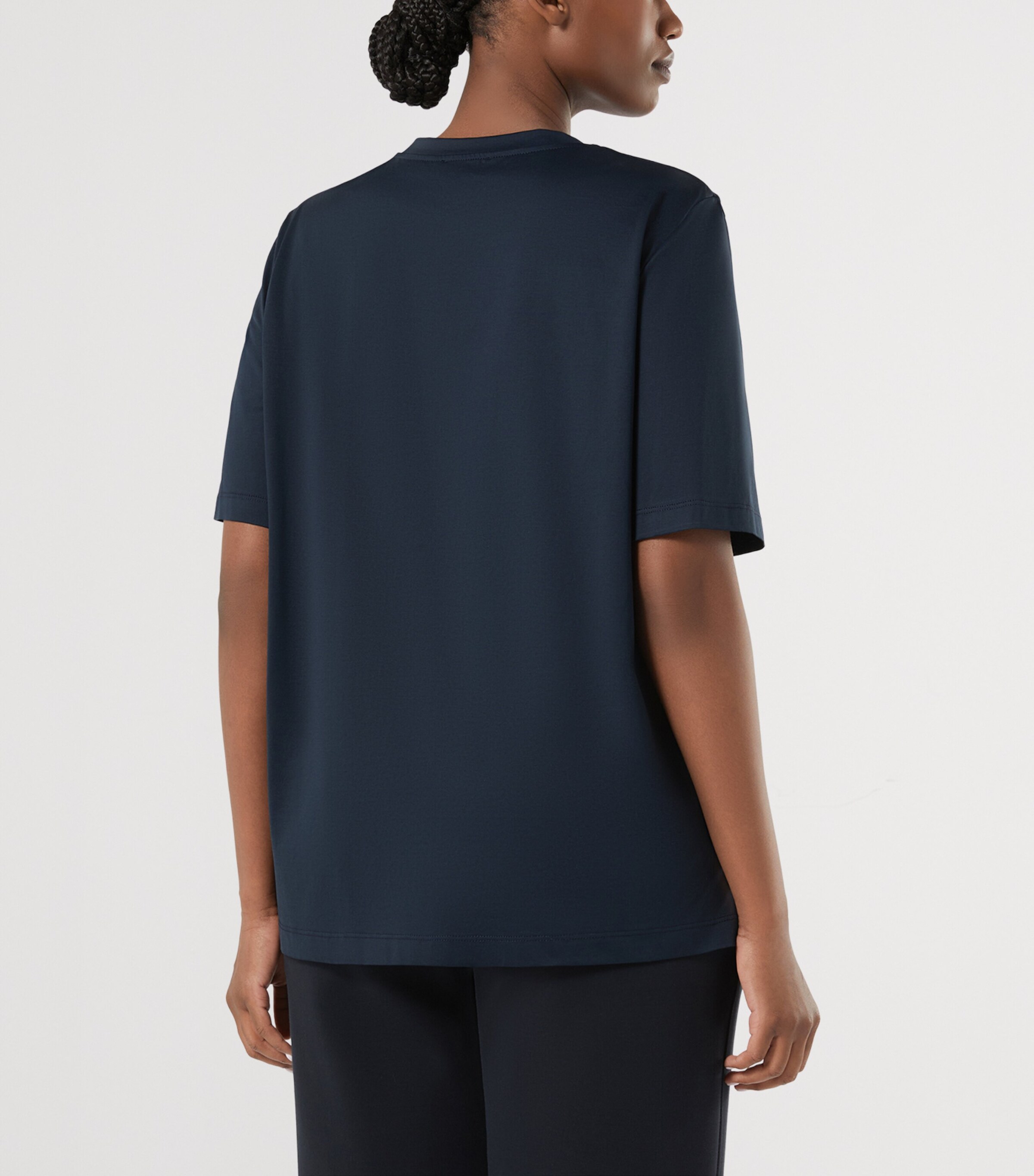 Marina Rinaldi Womens Cotton Oversized T-Shirt Midnightblue Image 4