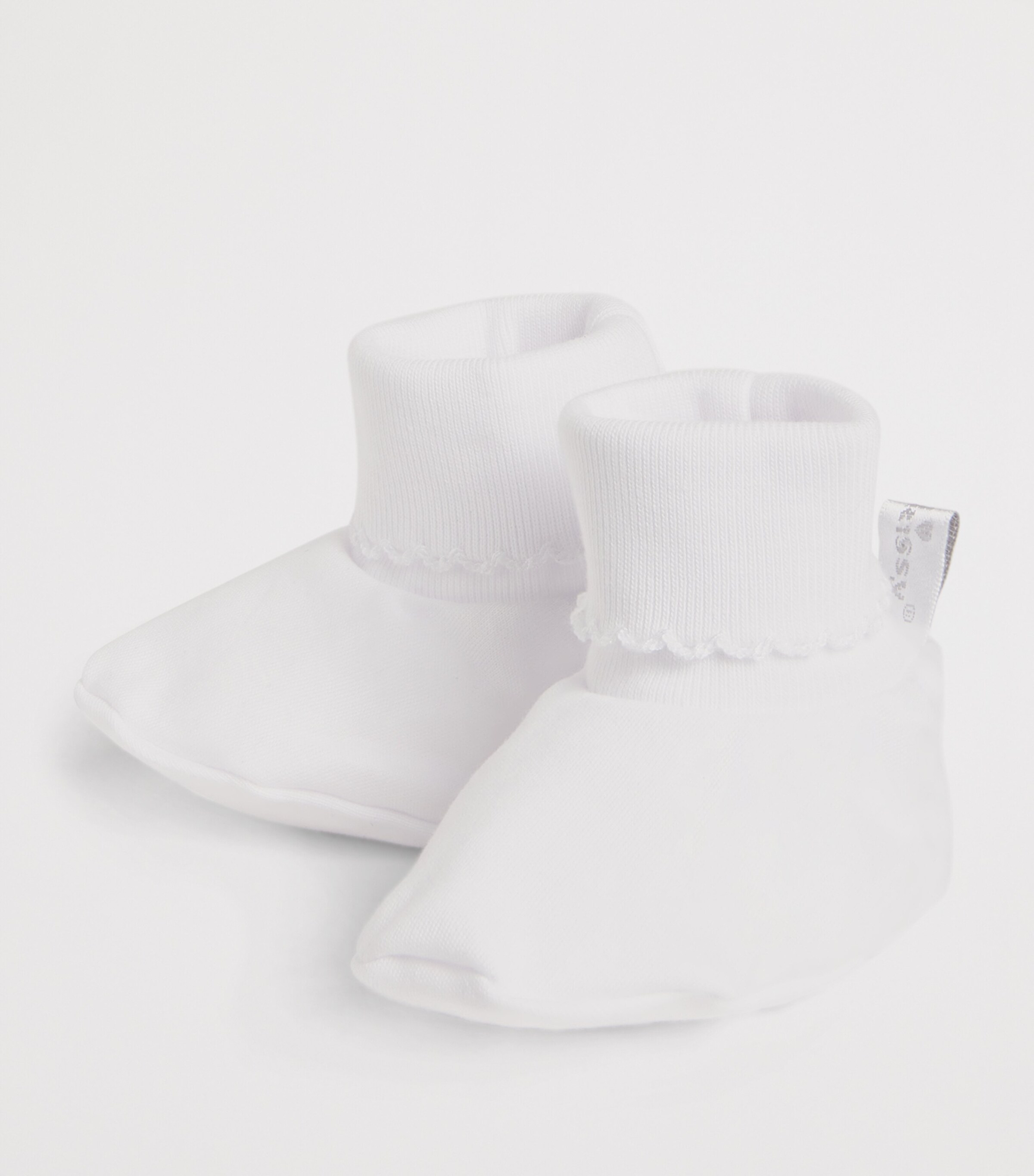 Pima Cotton Booties K185 WHT/WHITE Image 2