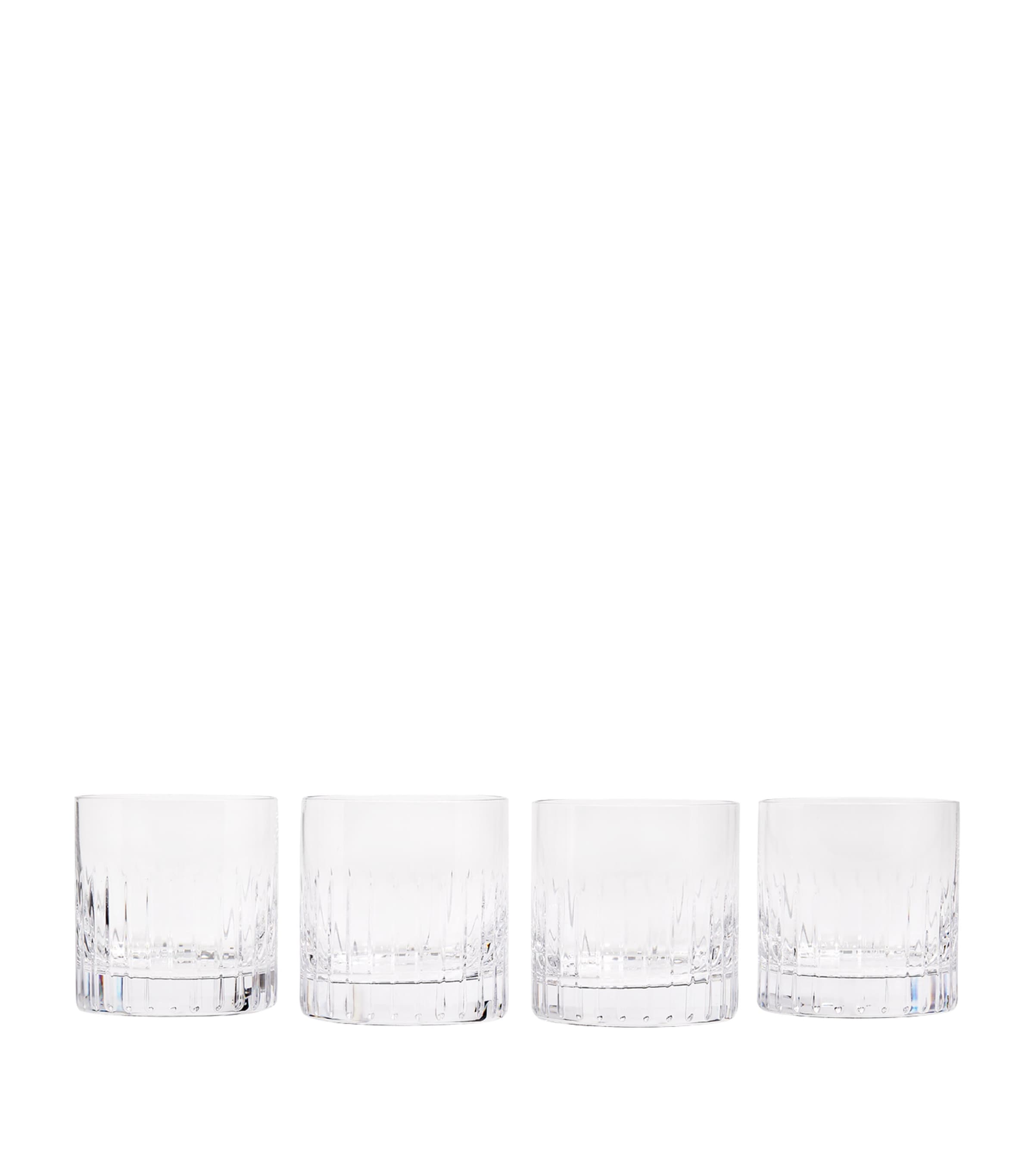 Soho Home Set Of 4 Roebling Rocks Glasses In Clear