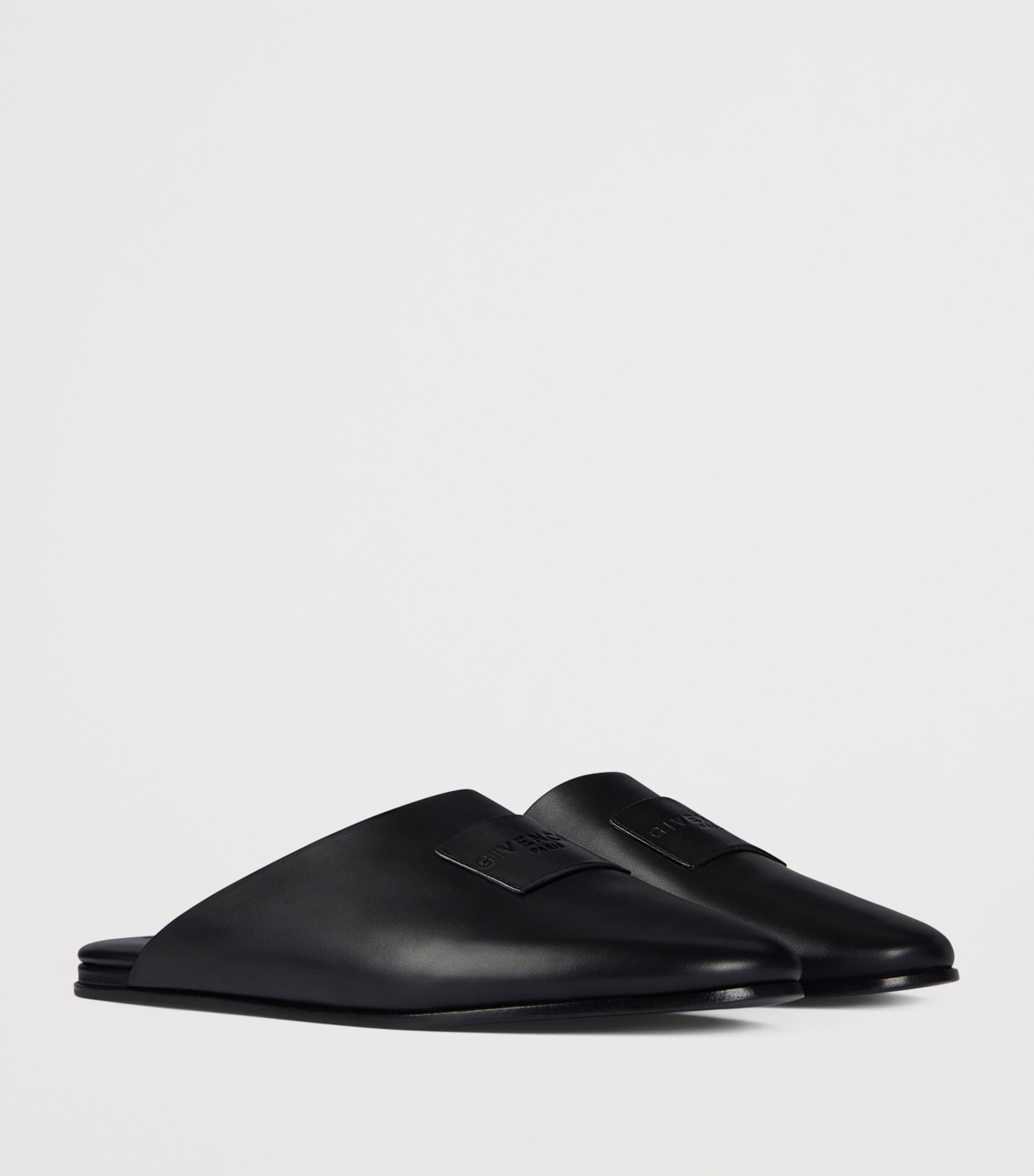 Givenchy Nappa Leather Label Mules Image 2