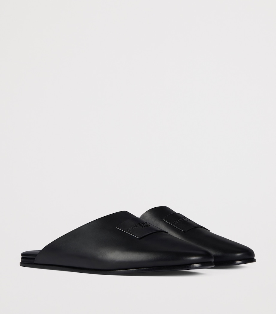 Givenchy Nappa Leather Label Mules Image 2