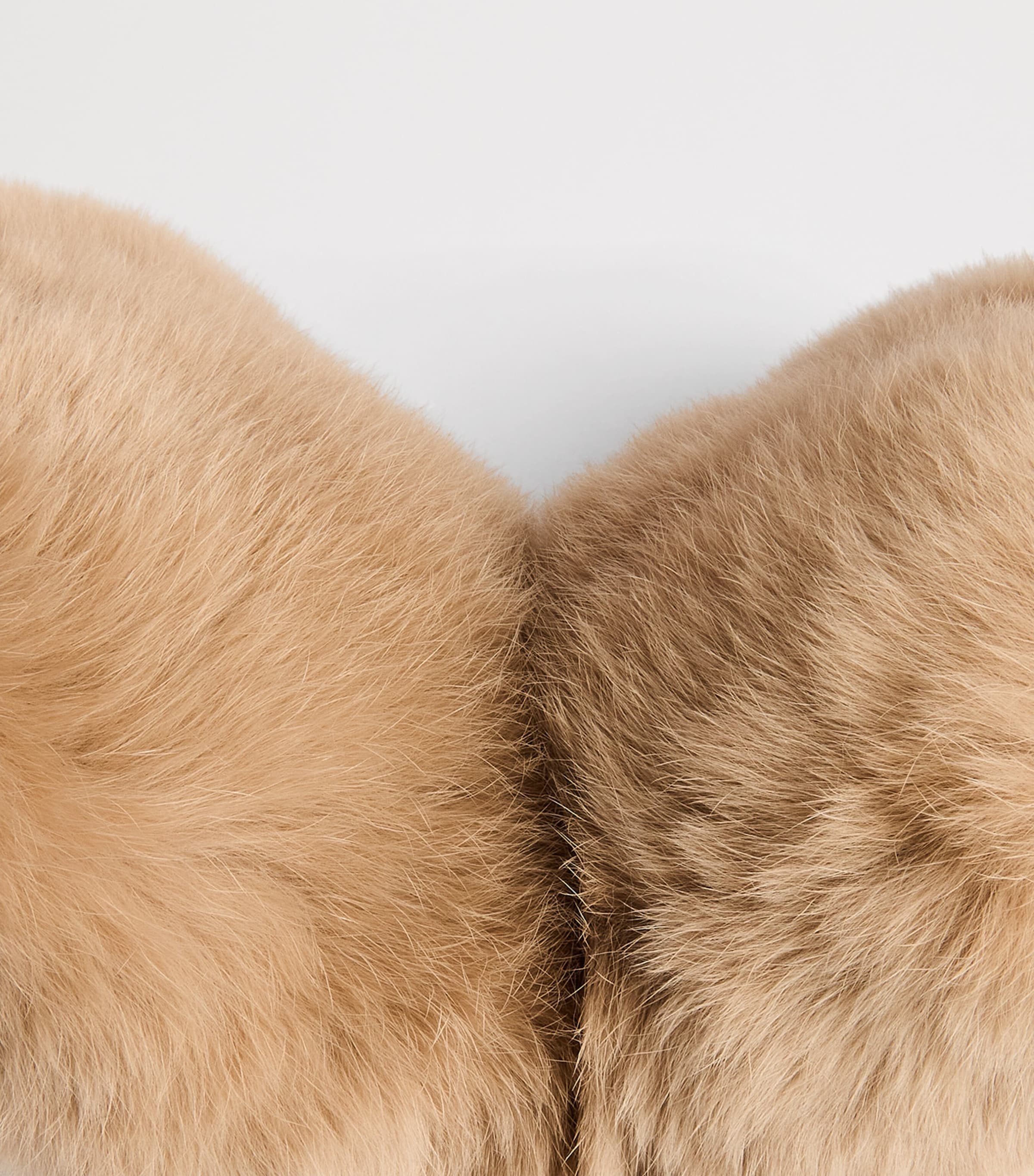 Yves Salomon Enfant Rabbit Fur Knitted Earmuffs Image 3