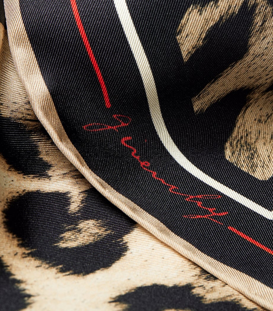 Givenchy Silk Leopard Print Scarf Image 2