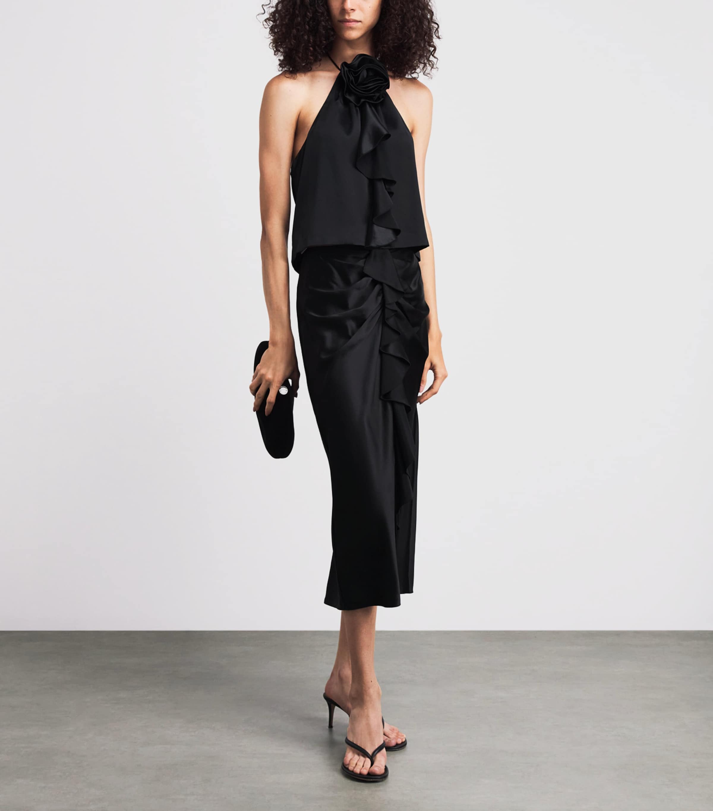 Cinq A Sept Womens Silk Hallie Top Black Image 2