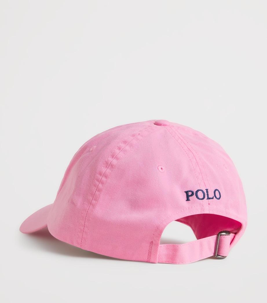 Polo Pony Baseball Cap CARMEL PNK/JEWEL BLU Image 2