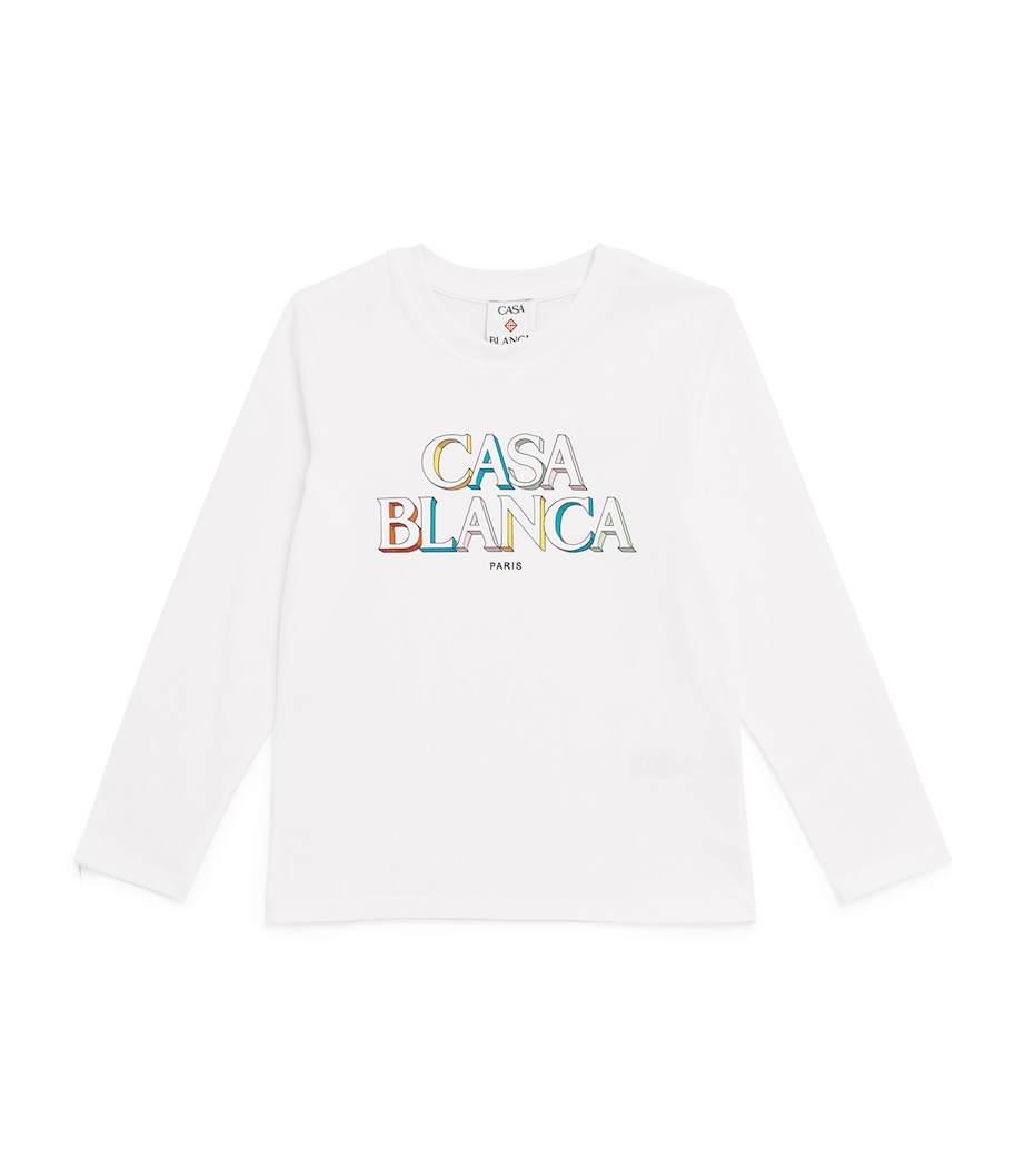 Casablanca Kids Stacked Logo Sweatshirt (3-14 Years) Stacked Logo Image 1
