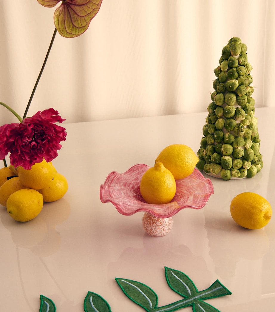 Glass Lola Bowl (19cm) PINK Image 3