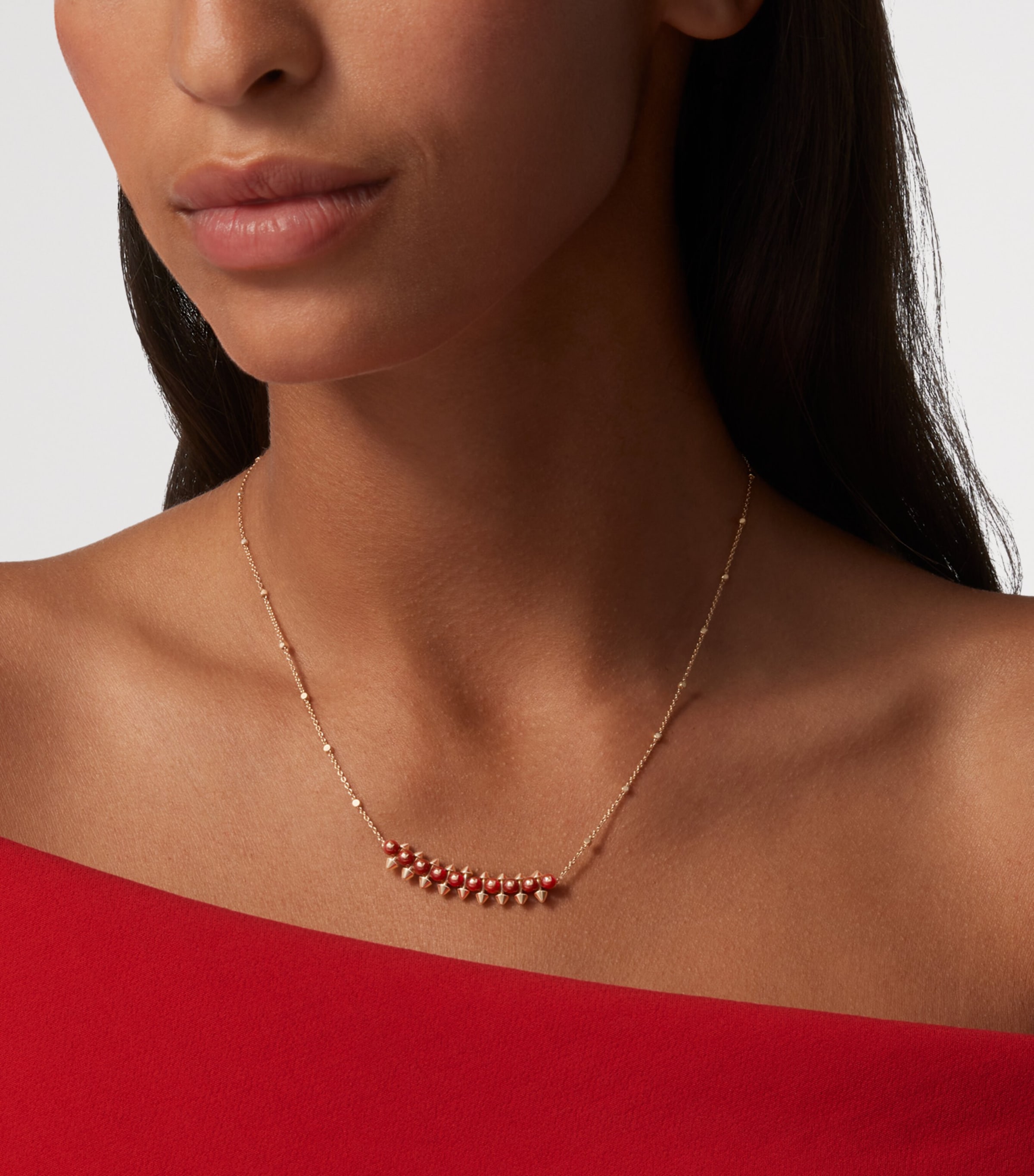 Cartier Rose Gold and Agate Clash de Cartier Pendant Necklace Rose Gold Image 2